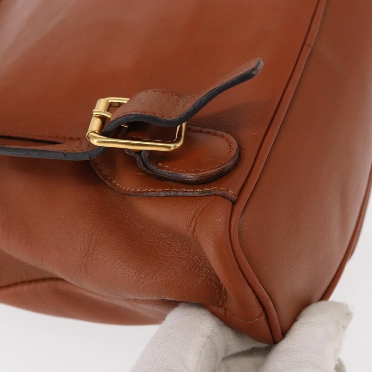 Gucci Gucci Vintage Bamboo Backpack Leather Size ONE SIZE - 11 Thumbnail
