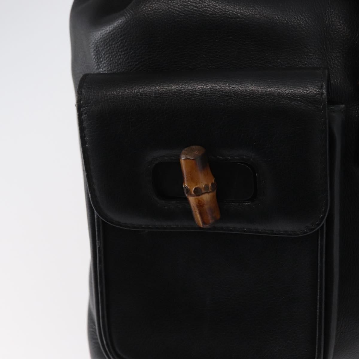 Gucci Gucci Vintage Bamboo Backpack Leather Size ONE SIZE - 22 Thumbnail