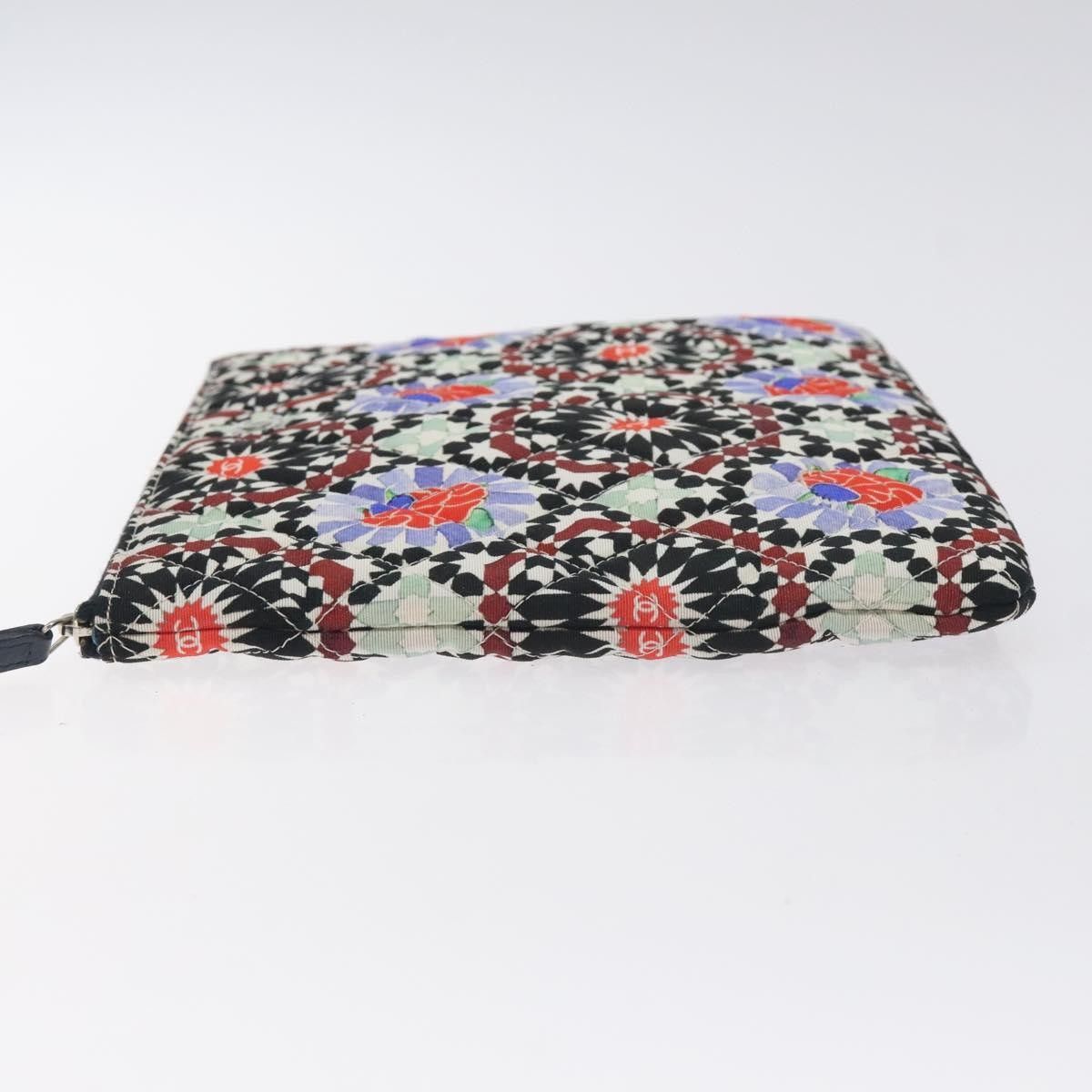 Chanel Chanel Dubai O Case Clutch Quilted Printed Nylon Size ONE SIZE - 4 Thumbnail