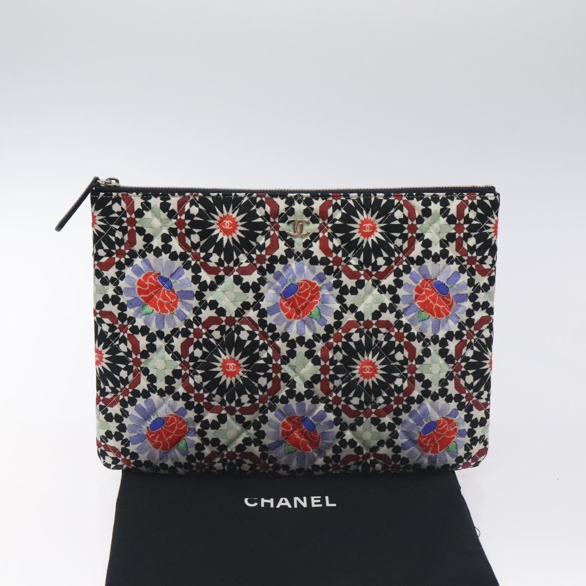 Chanel Chanel Dubai O Case Clutch Quilted Printed Nylon Size ONE SIZE - 14 Thumbnail