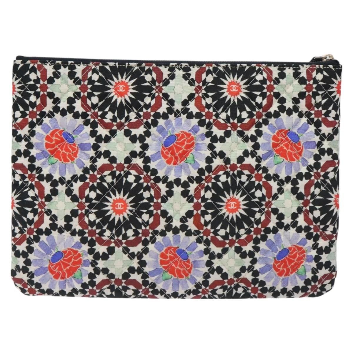 Chanel Chanel Dubai O Case Clutch Quilted Printed Nylon Size ONE SIZE - 2 Thumbnail