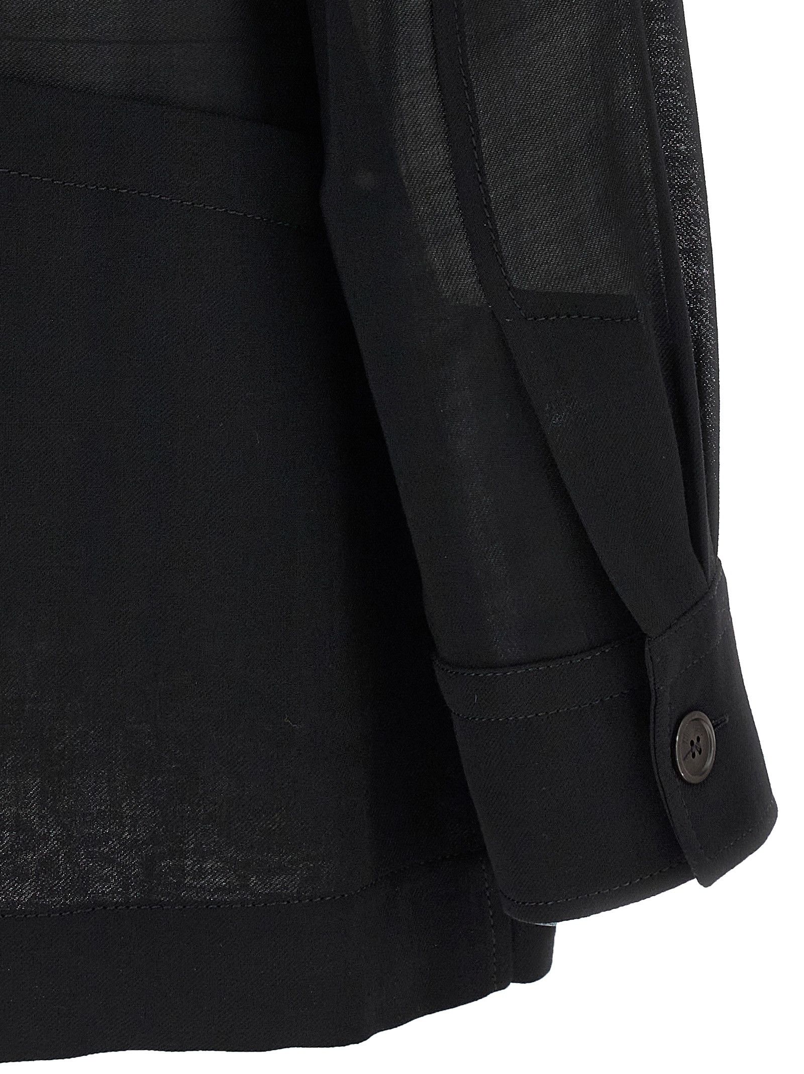 Salvatore Ferragamo Semi-Sheer Wool Jacket Size S / US 4 / IT 40 - 4 Thumbnail