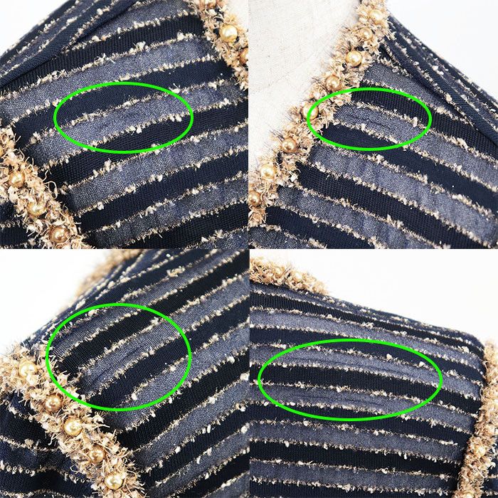 Chanel Chanel Chanel P50939 Knit Tweed Jacket Others Outerwear P50939 DUTY FREE for USA Size ONE SIZE - 4 Thumbnail