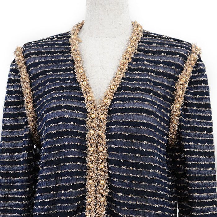 Chanel Chanel Chanel P50939 Knit Tweed Jacket Others Outerwear P50939 DUTY FREE for USA Size ONE SIZE - 2 Thumbnail