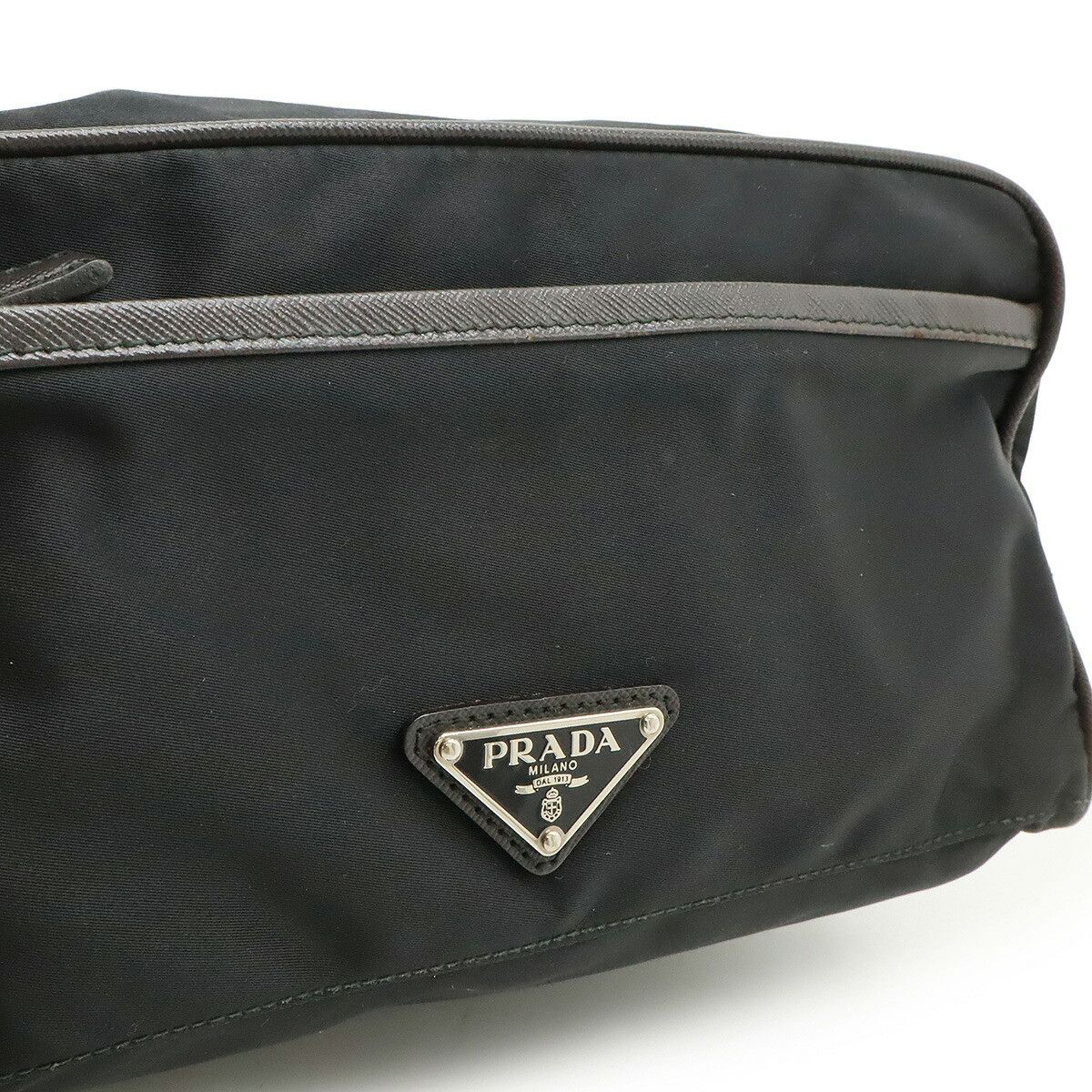 Prada Prada Prada Nylon Clutch Bag Leather Clutch Bag DUTY FREE for USA Size ONE SIZE - 9 Thumbnail