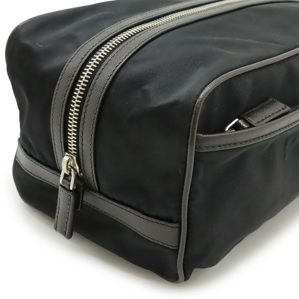 Prada Prada Prada Nylon Clutch Bag Leather Clutch Bag DUTY FREE for USA Size ONE SIZE - 4 Thumbnail