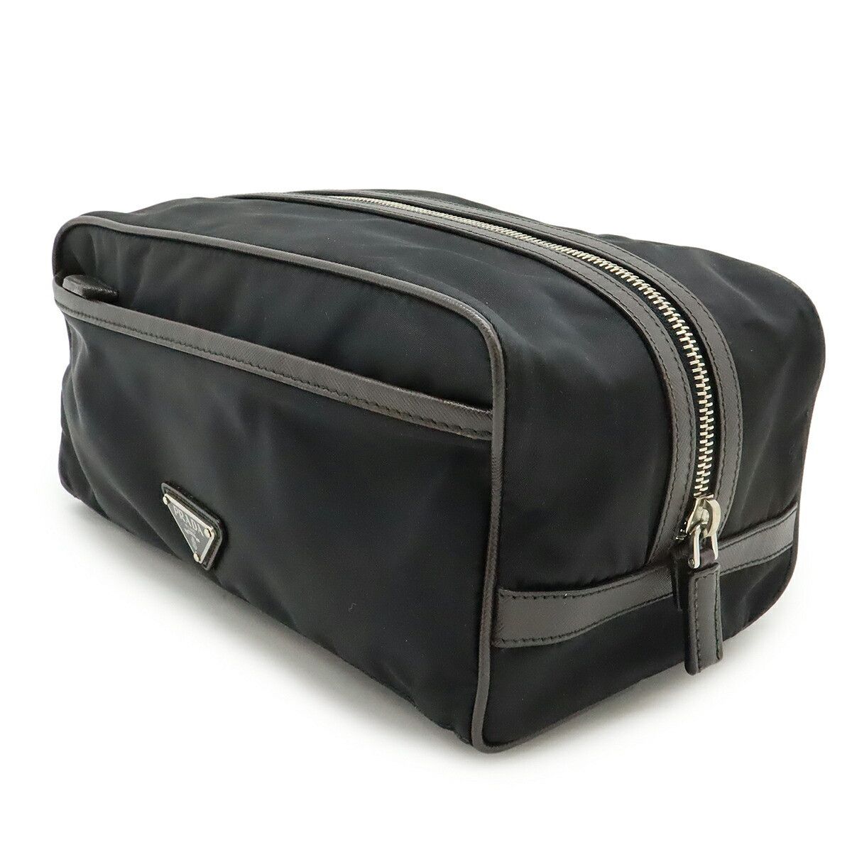 Prada Prada Prada Nylon Clutch Bag Leather Clutch Bag DUTY FREE for USA Size ONE SIZE - 2 Thumbnail