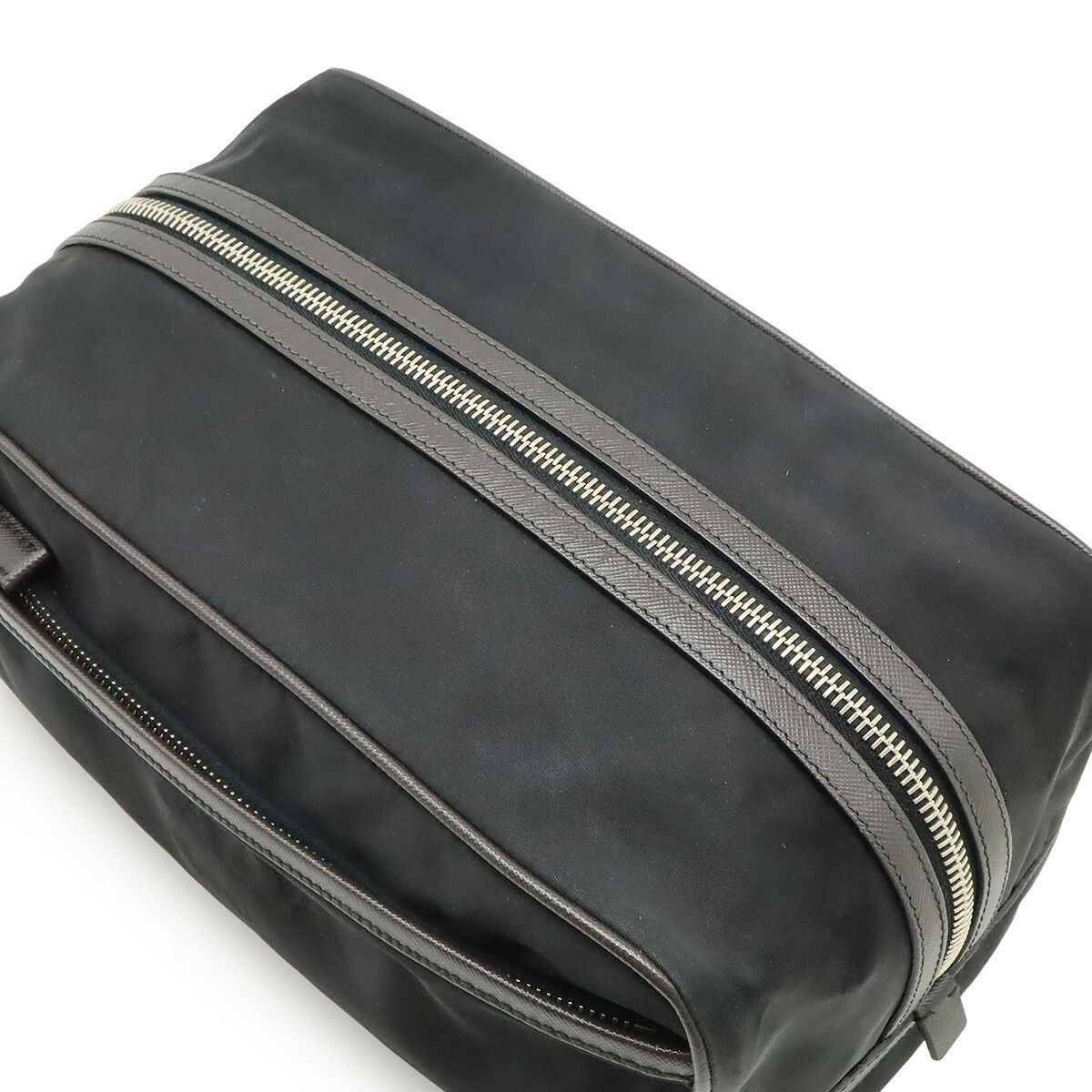 Prada Prada Prada Nylon Clutch Bag Leather Clutch Bag DUTY FREE for USA Size ONE SIZE - 5 Thumbnail