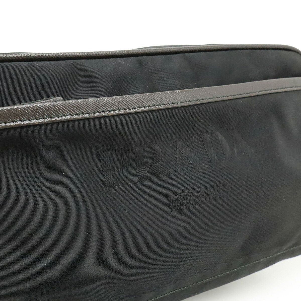Prada Prada Prada Nylon Clutch Bag Leather Clutch Bag DUTY FREE for USA Size ONE SIZE - 8 Thumbnail
