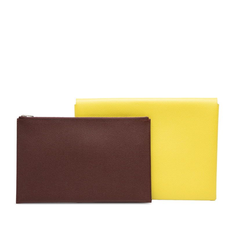 Hermes Hermes Calvi GM Vau Epsom Clutch Bag Leather Clutch Bag Stamp A (2017) DUTY FREE for USA