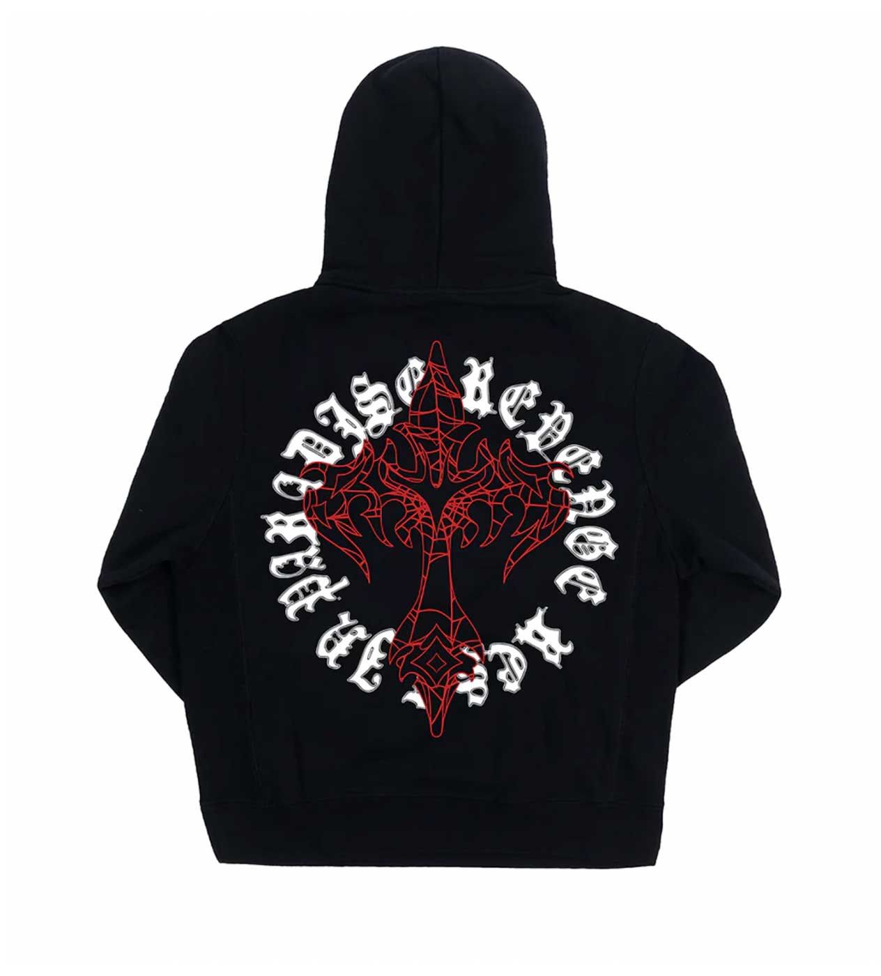 Revenge Web Cross Black Hoodie Size US L / EU 52-54 / 3 - 2 Thumbnail