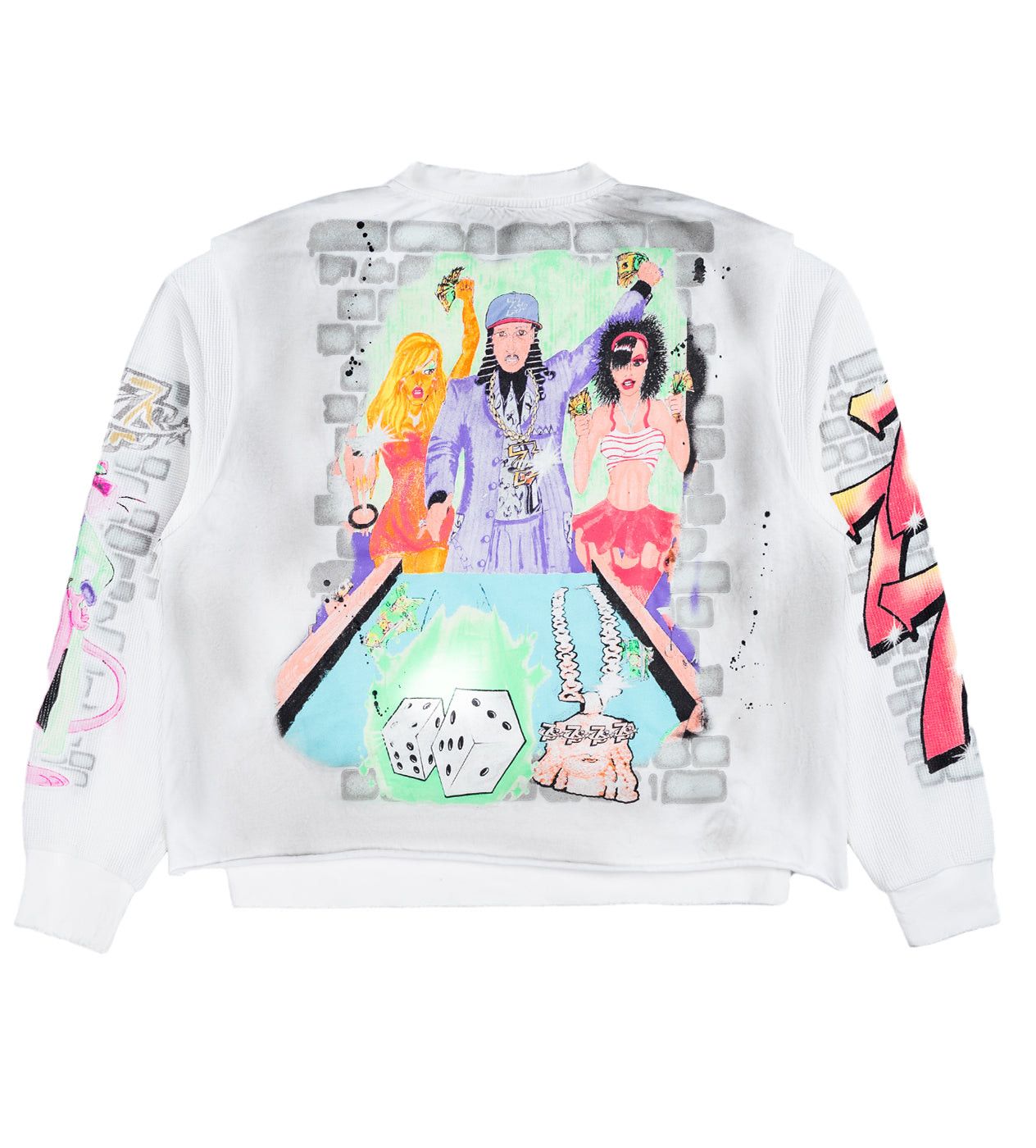 TRIPLE SEVENS Player L/S Tee White Size US L / EU 52-54 / 3 - 2 Thumbnail