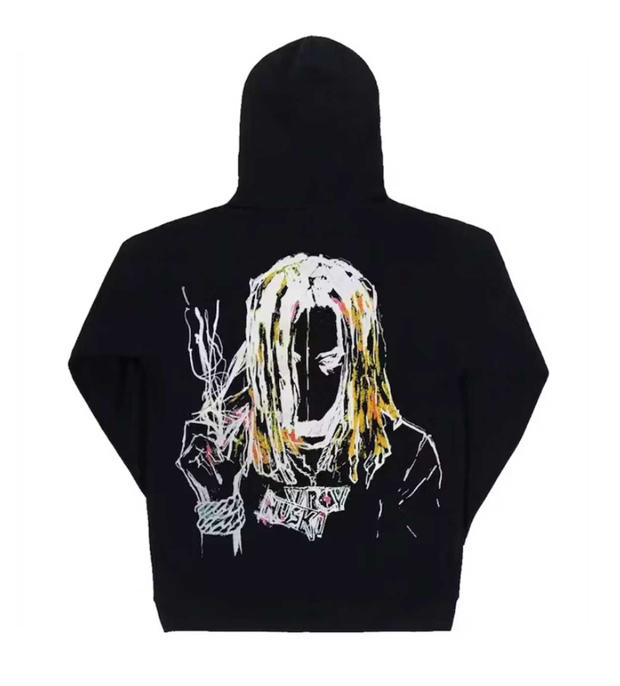 Revenge x Lil Durk Painting Hoodie Black Knitwear & sweatshirts Size US XL / EU 56 / 4 - 2 Thumbnail