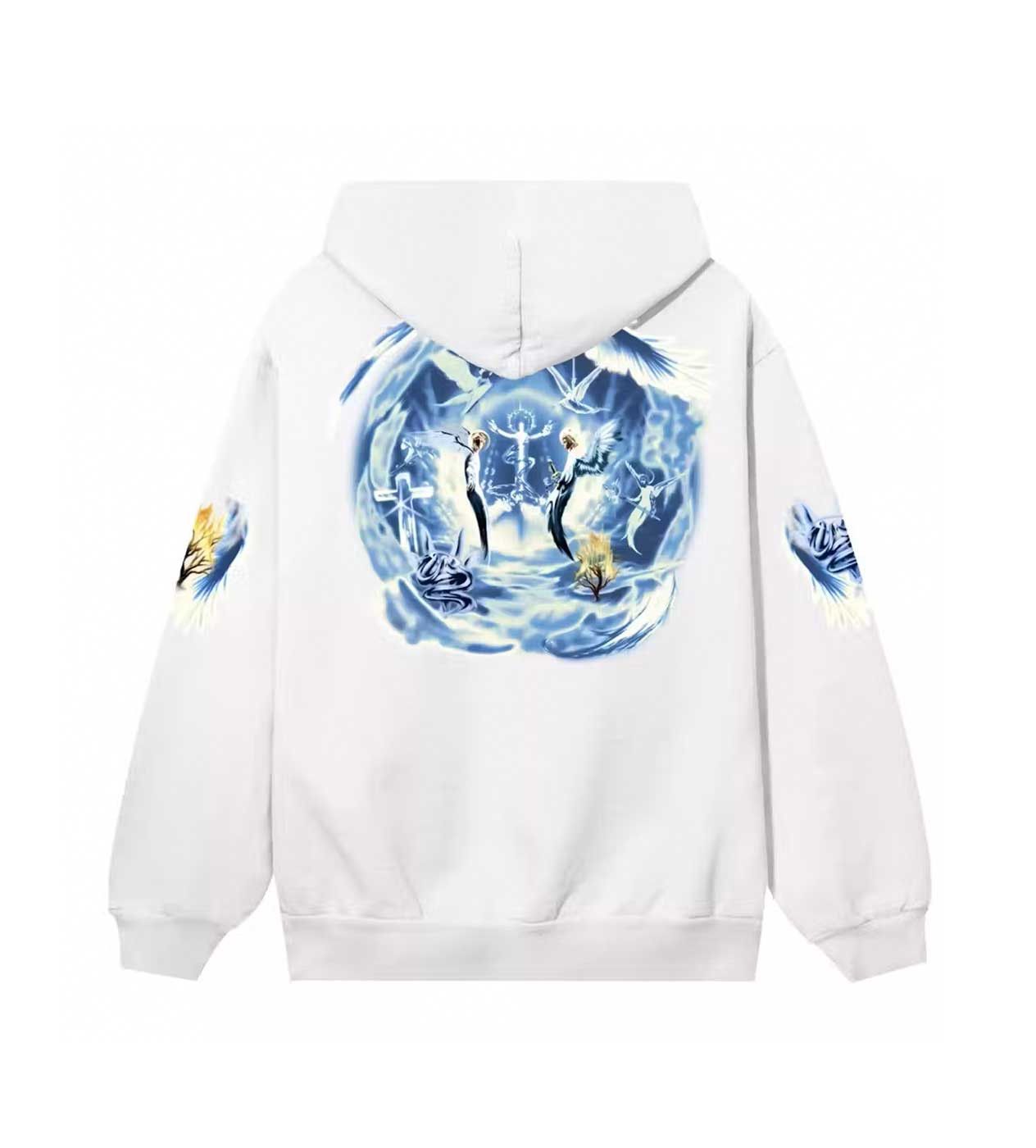 Revenge Angel Arch Logo Hoodie White Size US XL / EU 56 / 4 - 2 Thumbnail