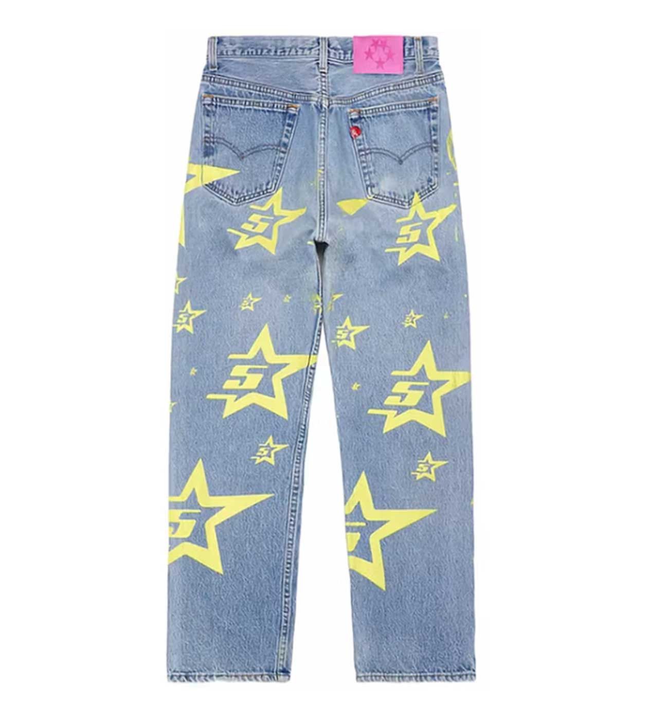 Sp5der 5STAR Vintage 501 Light Blue Denim Size US 32 / EU 48 - 2 Thumbnail