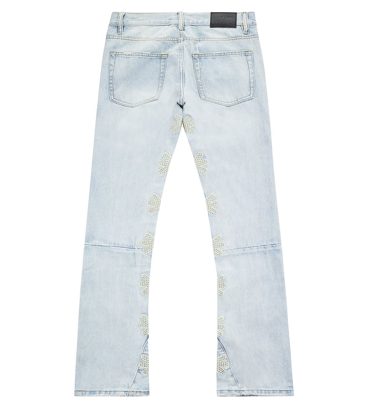 LOSTSHDWS Lost Shdws Studded Denim Pants Blue/Bone Size US 28 / EU 44 - 2 Thumbnail