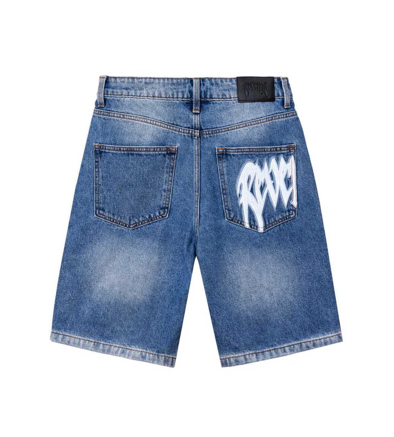 Revenge Thorn Denim Shorts Indigo Size US 34 / EU 50 - 3 Thumbnail