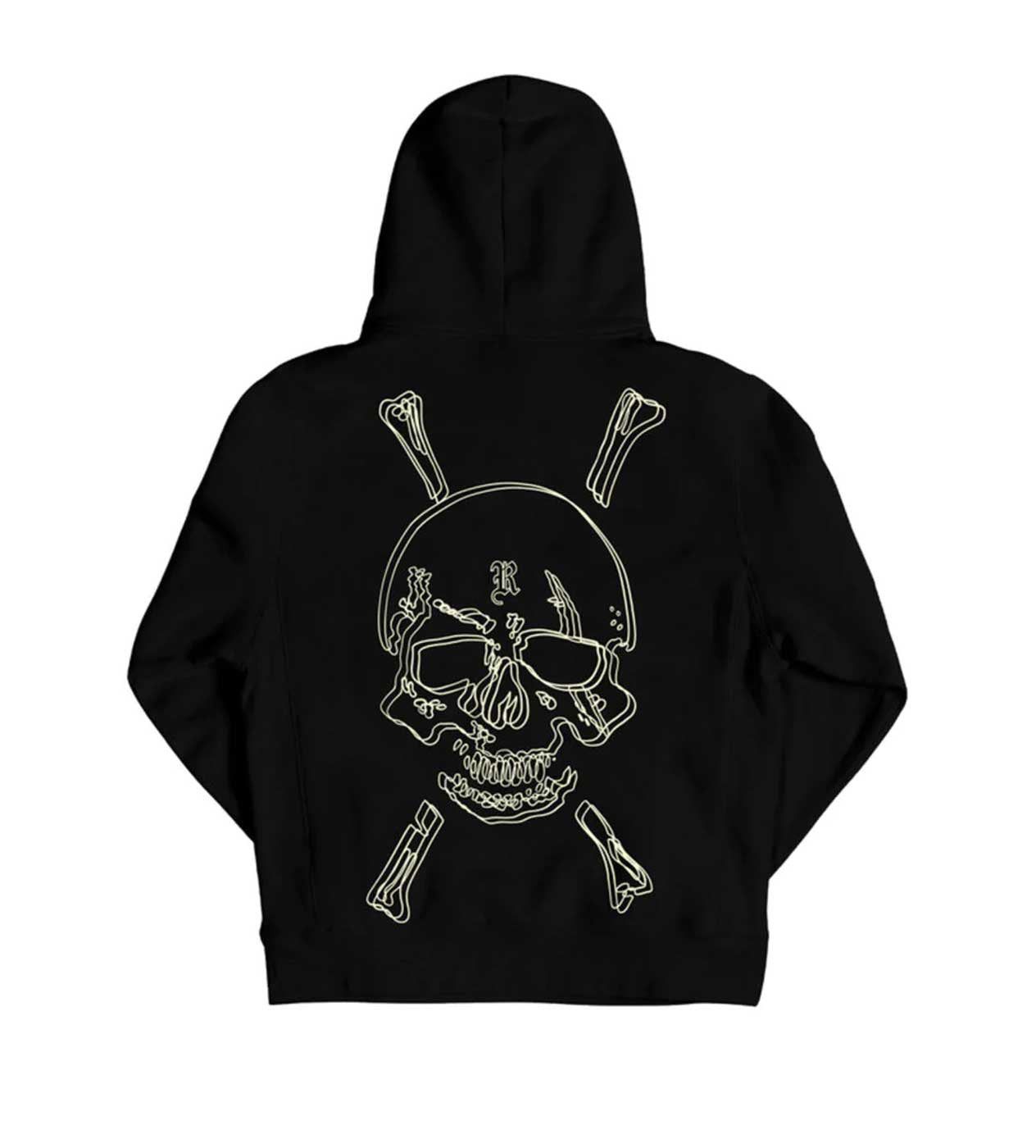 Revenge Crossbones Hoodie Black Size US XL / EU 56 / 4 - 2 Thumbnail