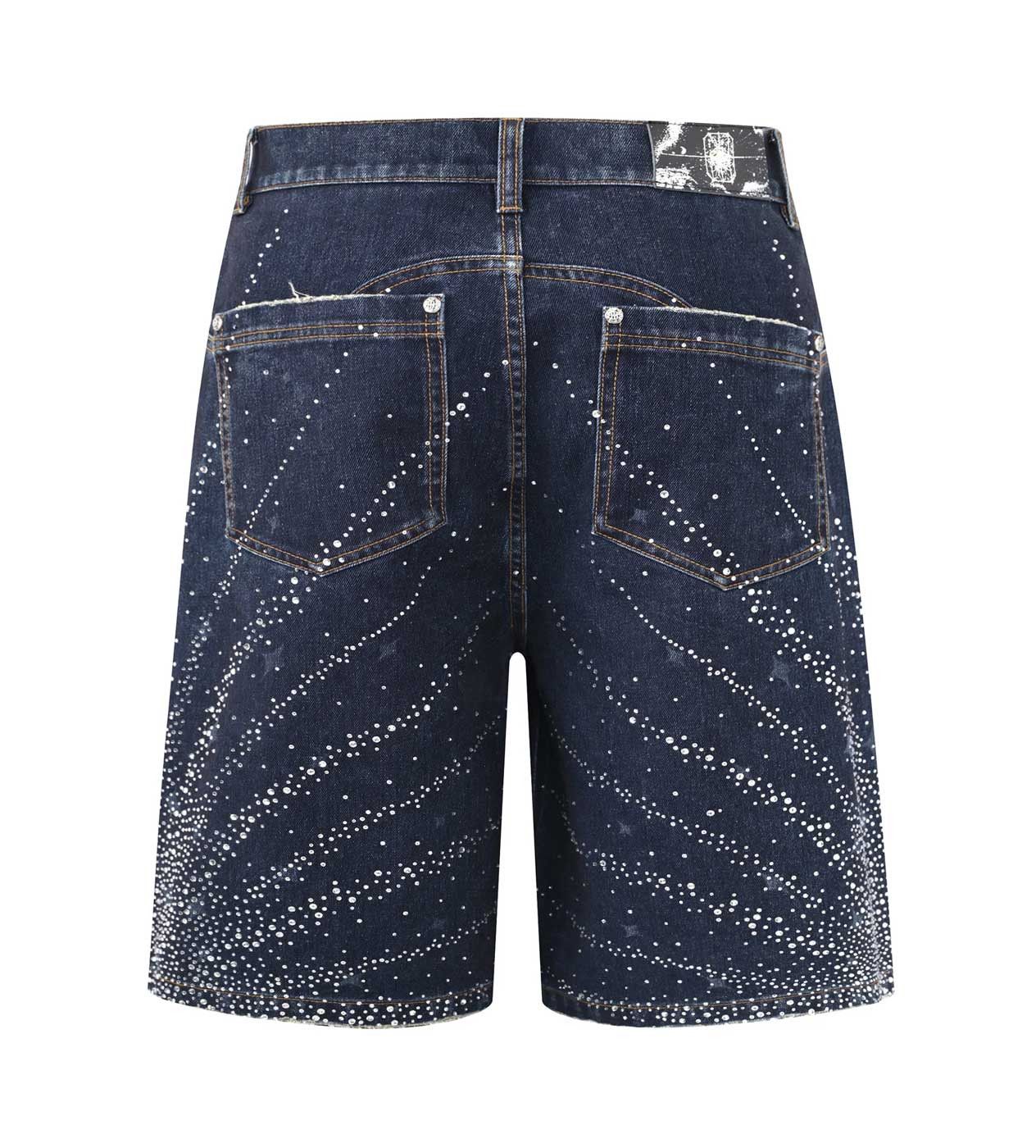 20k Diamond Starlight Denim Shorts Blue