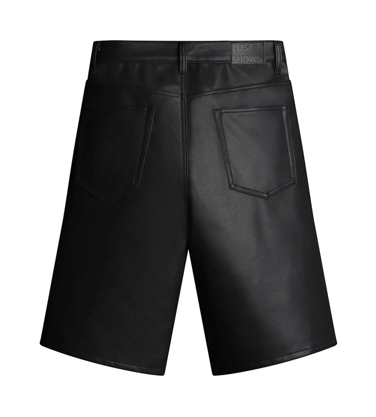 LOSTSHDWS Lost Shdws Leather Shorts Black/Bone Size US 28 / EU 44 - 2 Thumbnail