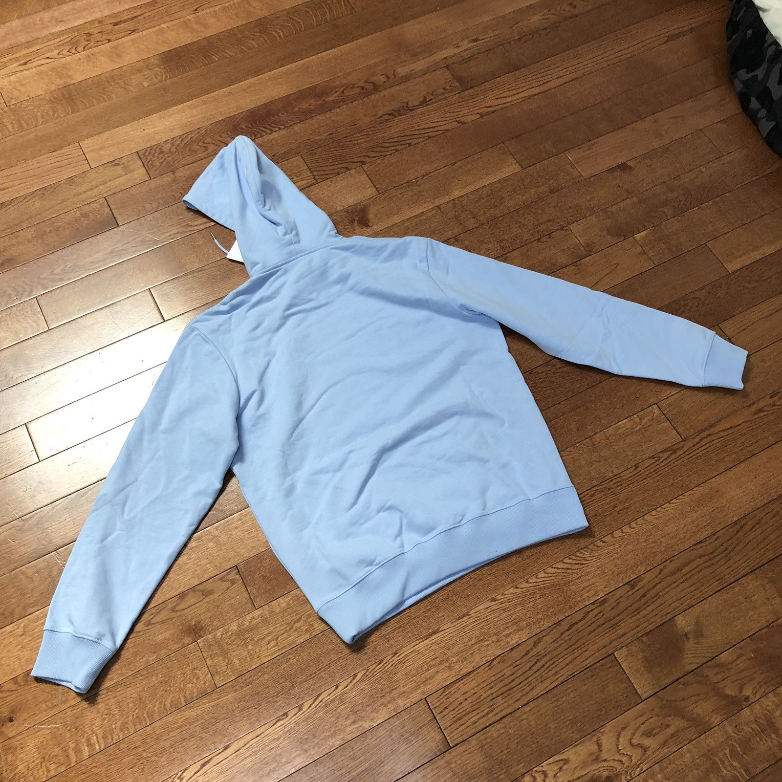 Helmut Lang Helmut Lang Pullover Hoodie Baby Blue Logo Grailed