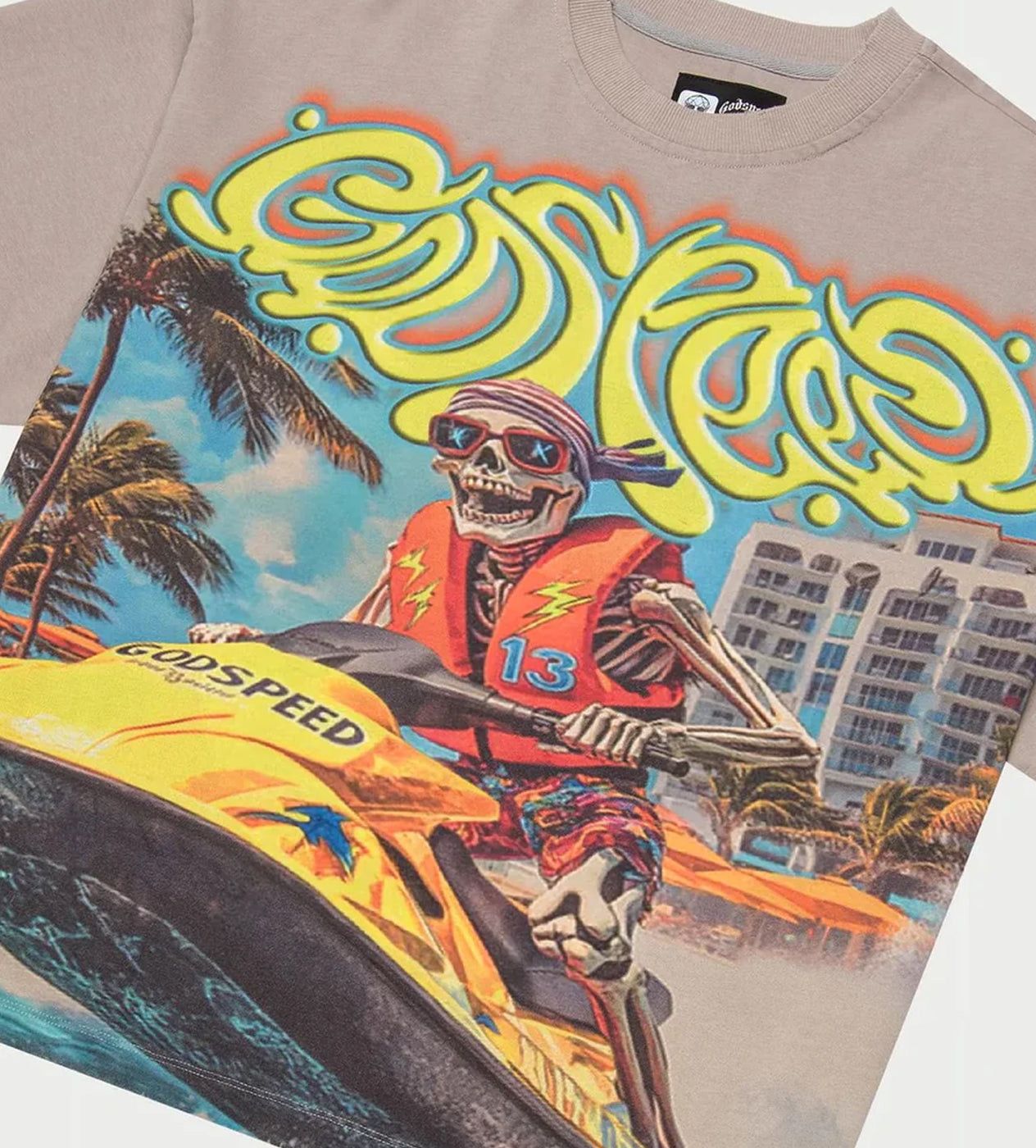 Godspeed Wave Runner Tee Washed Stone Size US S / EU 44-46 / 1 - 3 Thumbnail