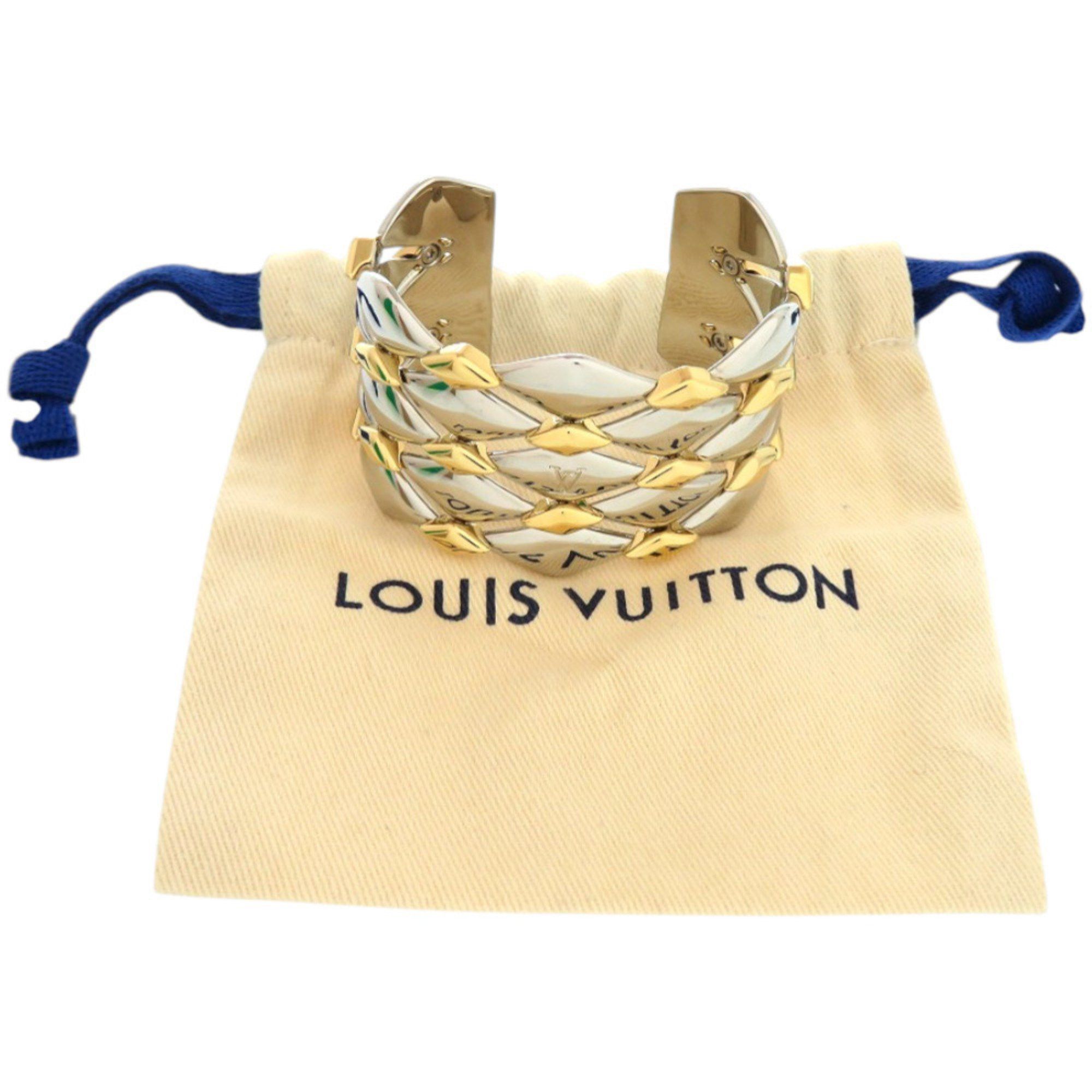 Louis Vuitton Like new Louis Vuitton Maltage Stud Bracelet R94057 Metal Gold Bangle 0705 LOUIS VUITTON Size ONE SIZE - 2 Thumbnail