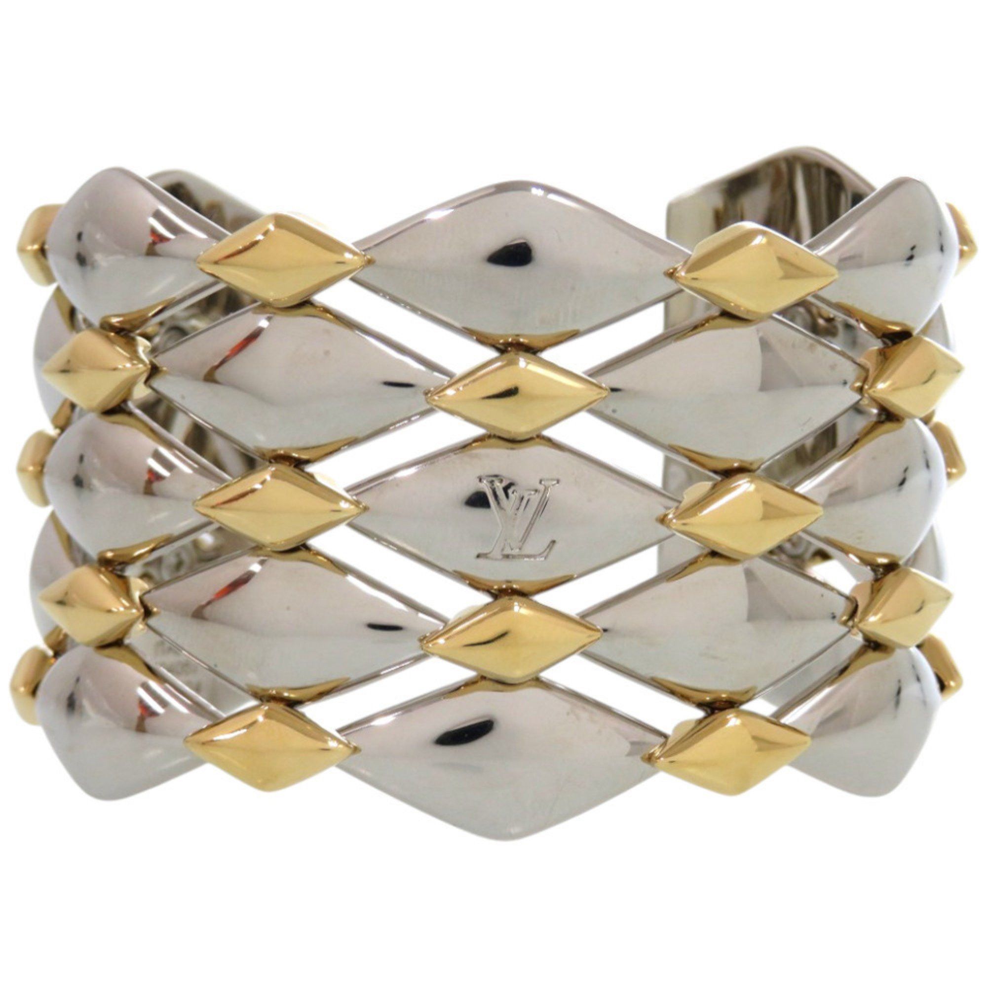 Louis Vuitton Like new Louis Vuitton Maltage Stud Bracelet R94057 Metal Gold Bangle 0705 LOUIS VUITTON Size ONE SIZE - 3 Thumbnail