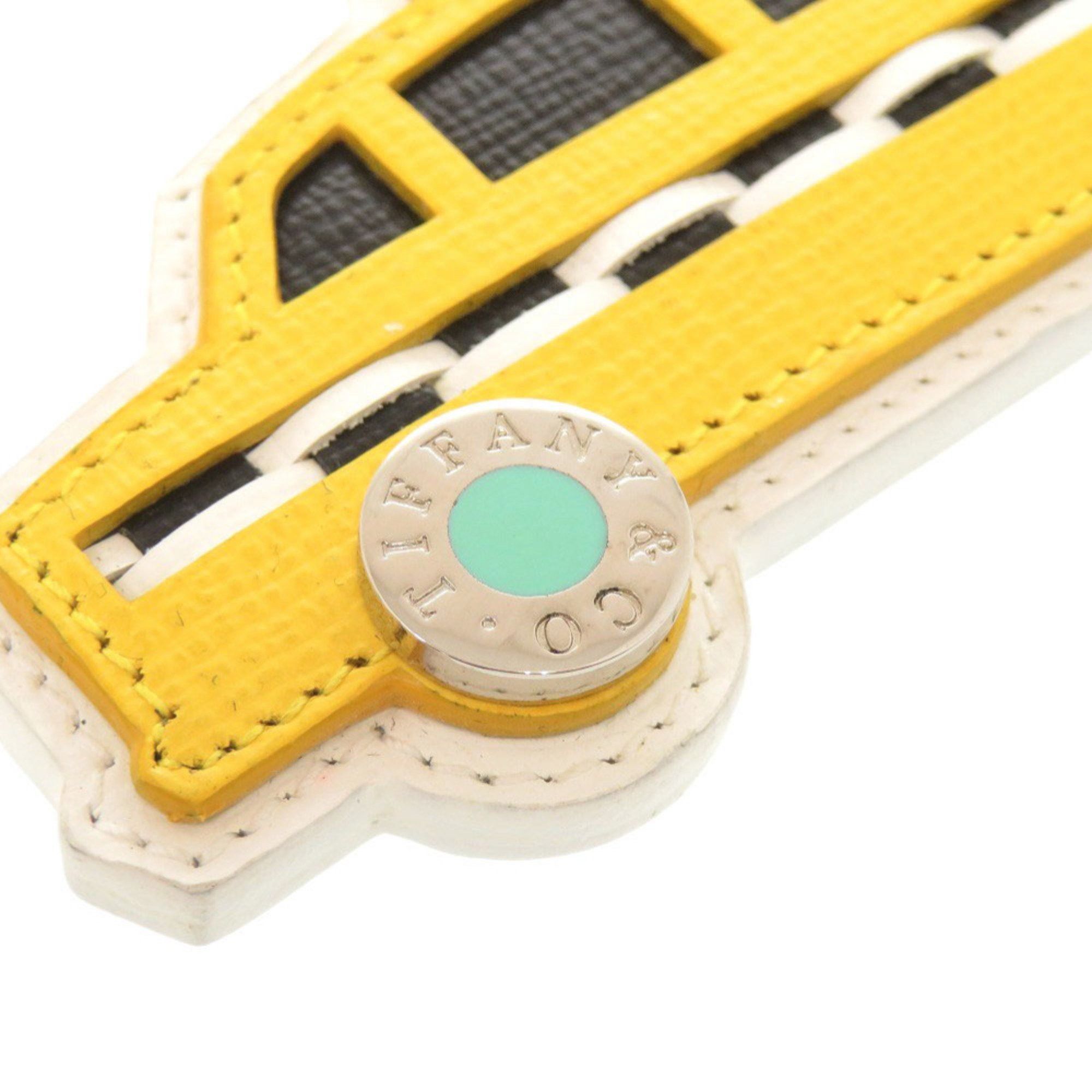 Tiffany & Co. Tiffany Taxi Leather Yellow Keychain 0607 TIFFANY & Co. Size ONE SIZE - 3 Thumbnail