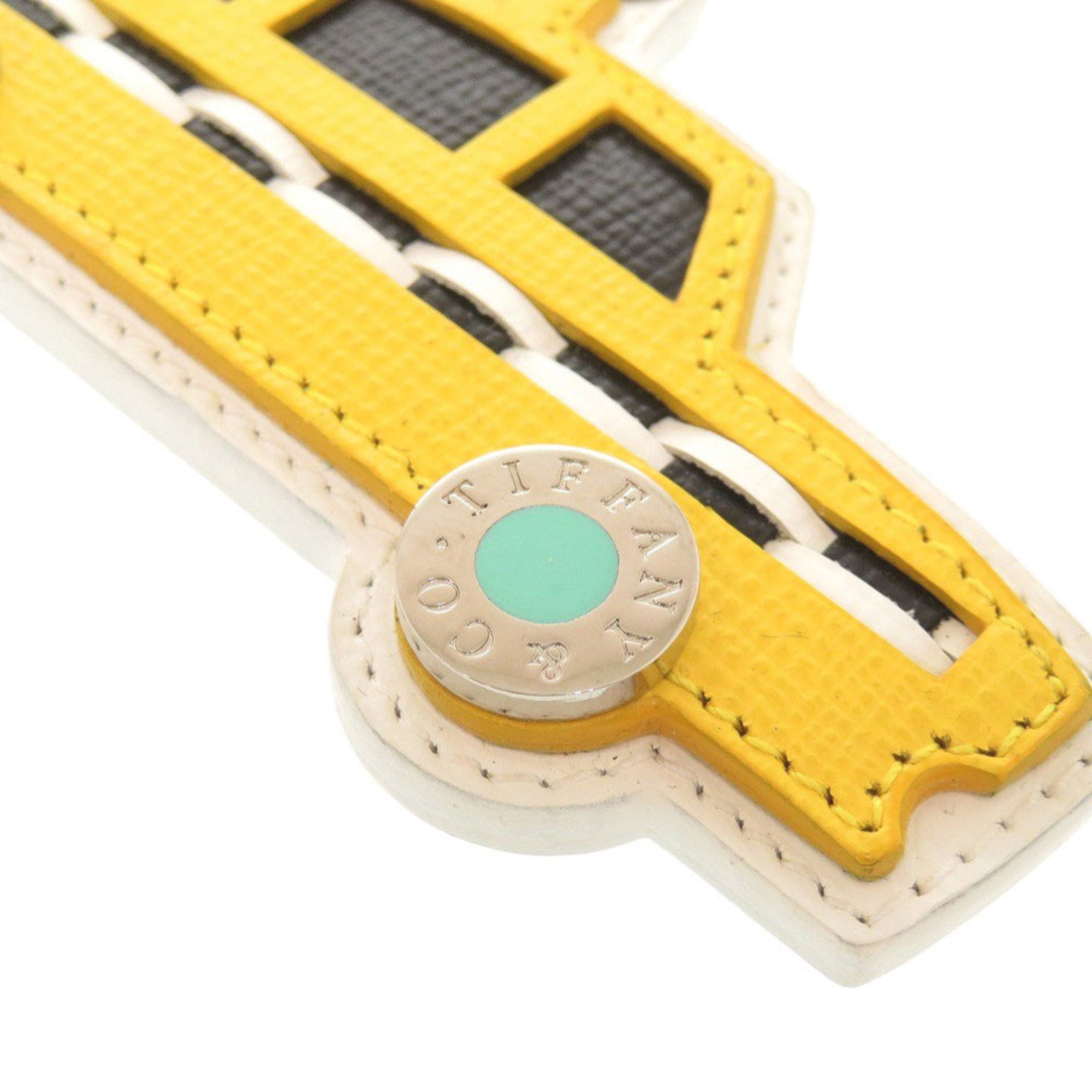 Tiffany & Co. Tiffany Taxi Leather Yellow Keychain 0607 TIFFANY & Co. Size ONE SIZE - 4 Thumbnail
