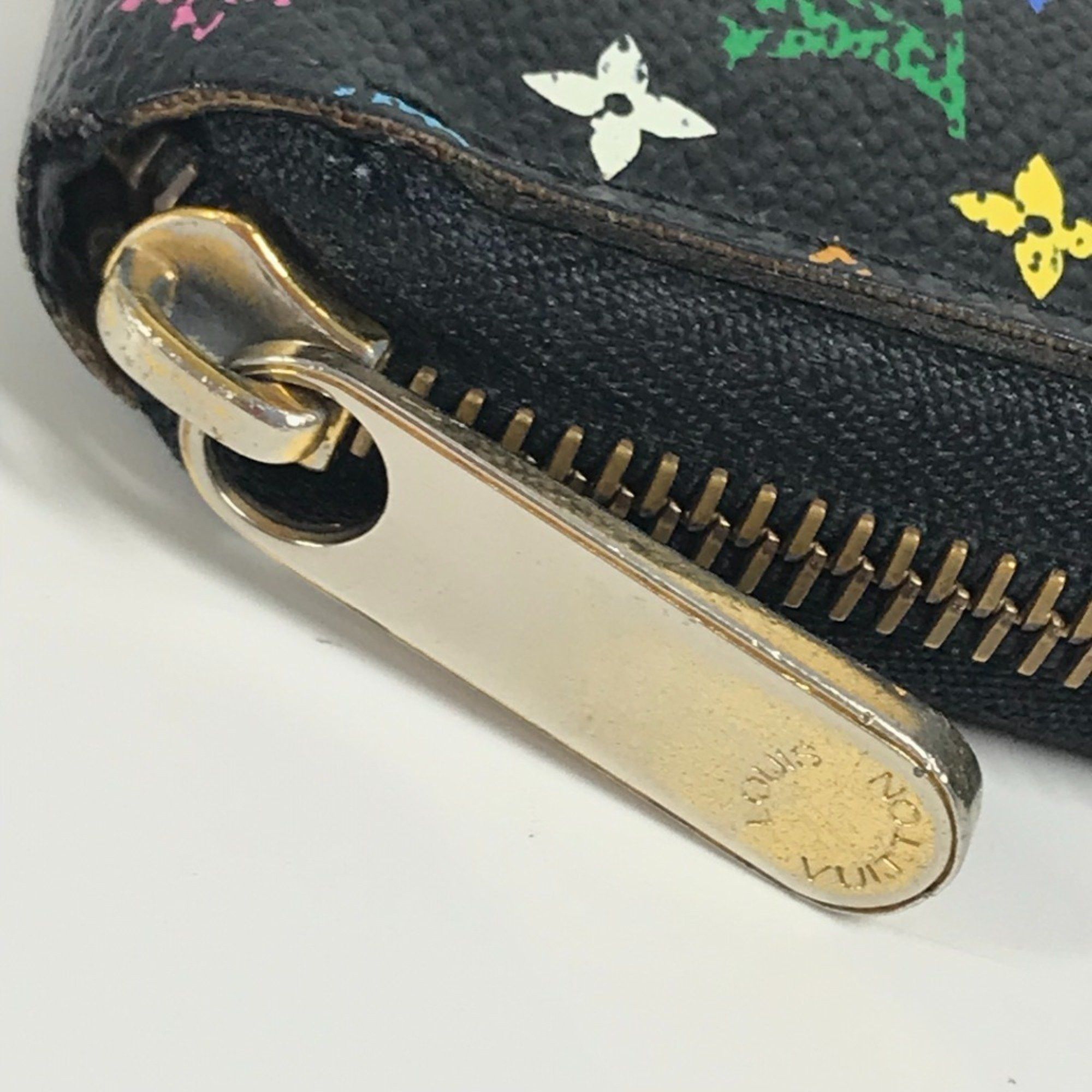 Louis Vuitton LOUIS VUITTON M60050 Monogram Multicolore Zippy Wallet, Bifold, Long Canvas, Men's/Women's, Noir/Black Size ONE SIZE - 9 Thumbnail