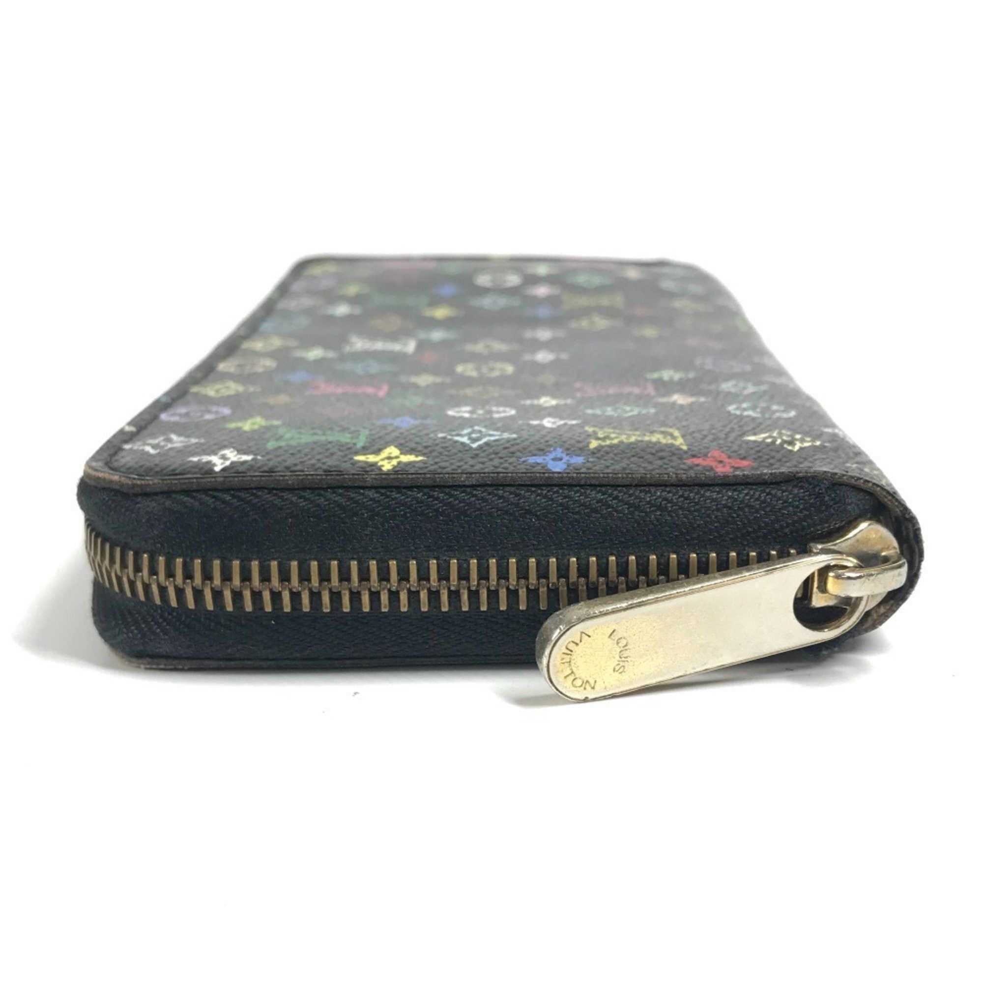 Louis Vuitton LOUIS VUITTON M60050 Monogram Multicolore Zippy Wallet, Bifold, Long Canvas, Men's/Women's, Noir/Black Size ONE SIZE - 3 Thumbnail
