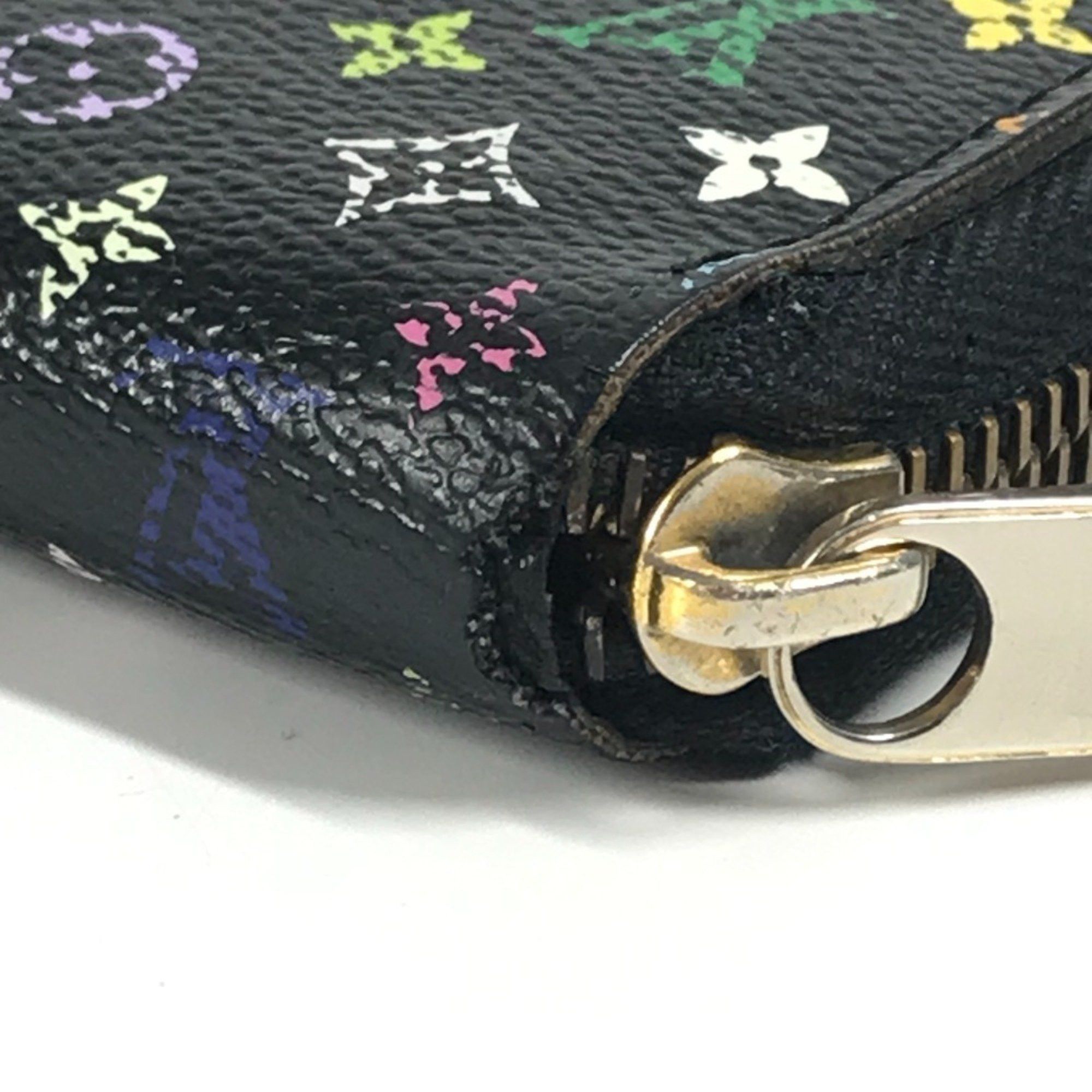Louis Vuitton LOUIS VUITTON M60050 Monogram Multicolore Zippy Wallet, Bifold, Long Canvas, Men's/Women's, Noir/Black Size ONE SIZE - 10 Thumbnail