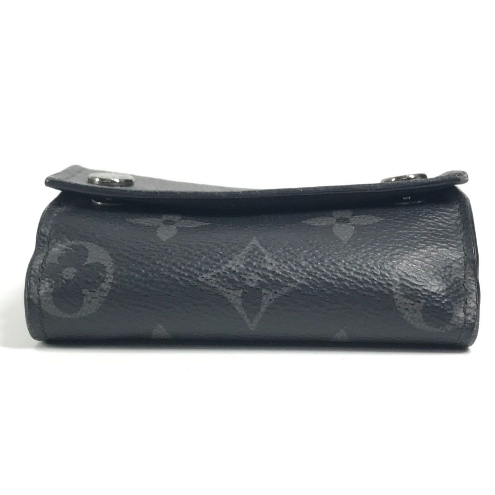 Louis Vuitton LOUIS VUITTON M45417 Monogram Eclipse Discovery Compact Wallet, Tri-fold Wallet in Canvas, Black, for Men and Women Size ONE SIZE - 5 Thumbnail