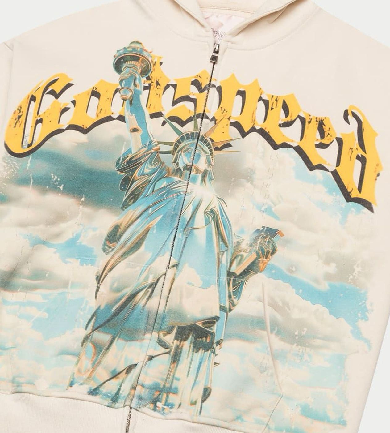 Godspeed Chrome Liberty Zip Up Hoodie Bone Size US XXL / EU 58 / 5 - 3 Thumbnail
