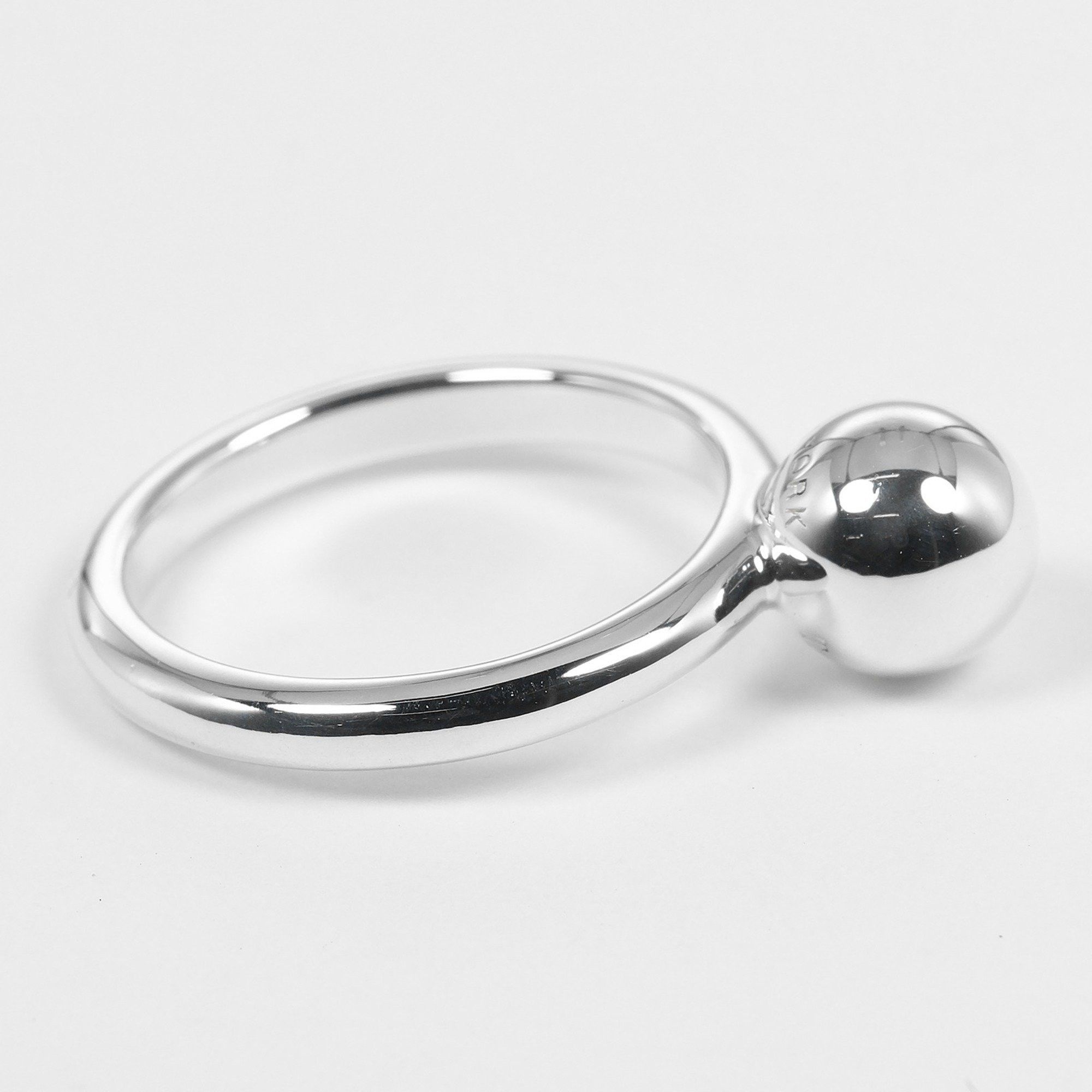 Tiffany & Co. Tiffany & Co. Hardware Ball Ring, Size 11, 925 Sterling Silver, Approx. 3g, Women's Size ONE SIZE - 6 Thumbnail