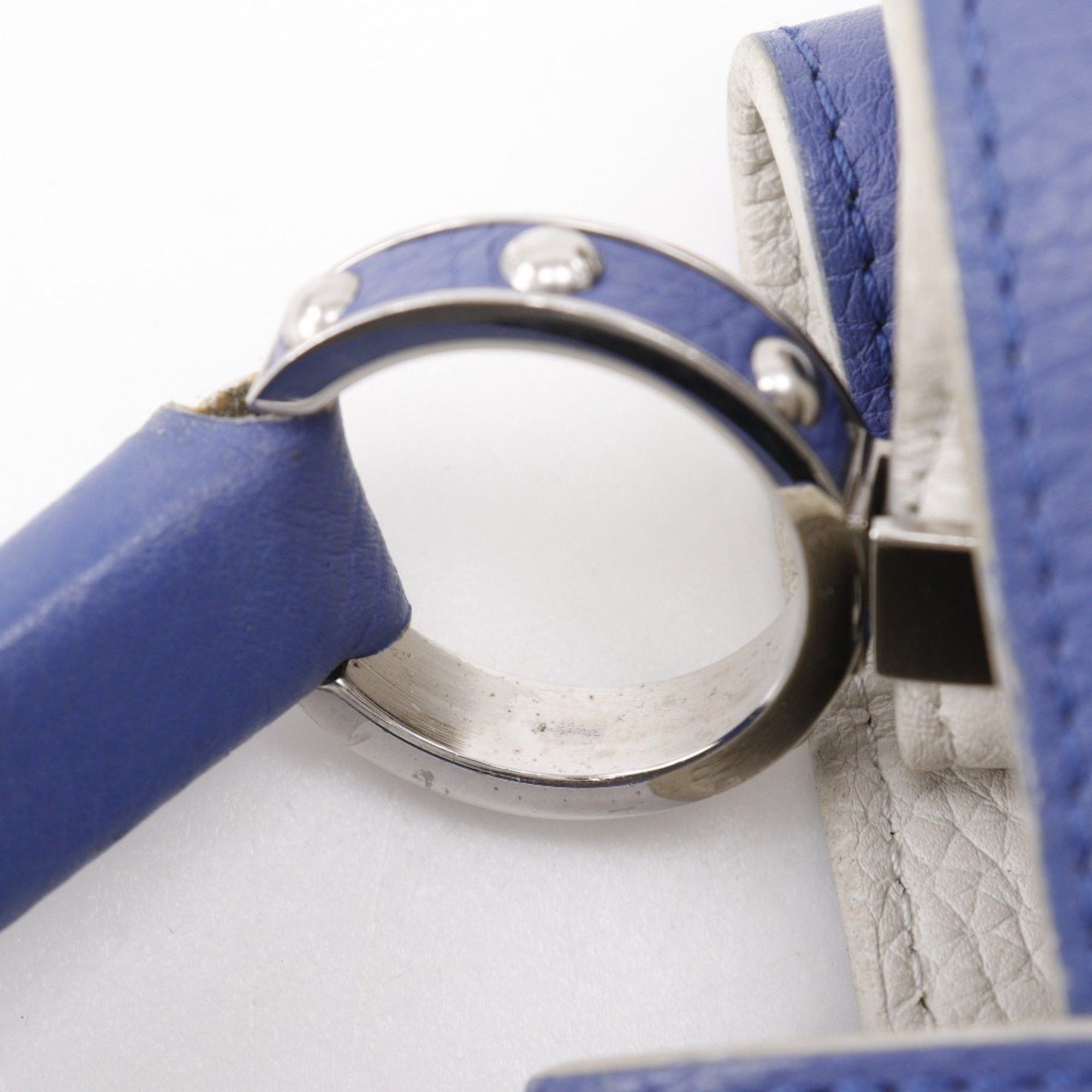 Louis Vuitton Louis Vuitton Capucines MM Handbag, Parnassus x Taurillon Leather, Made in France, 2015, Blue/White, AH5105, A5, Flap, CAPCSINE MM, Women's Size ONE SIZE - 18 Thumbnail
