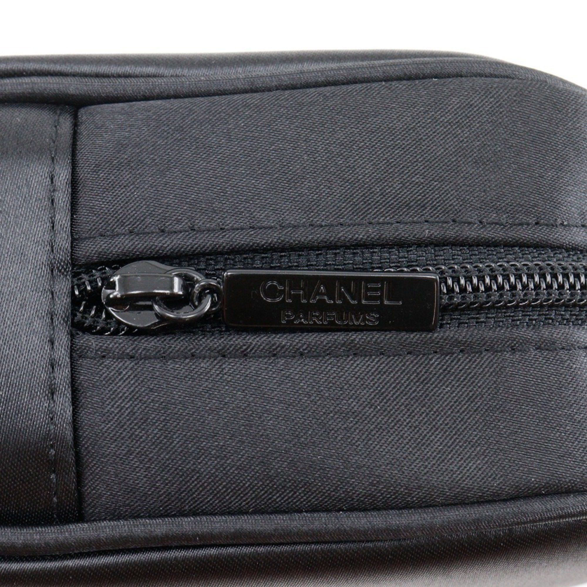 Chanel CHANEL Mademoiselle Pouch, Novelty, Nylon, Black, Zipper, Mademoiselle, Women's Size ONE SIZE - 7 Thumbnail