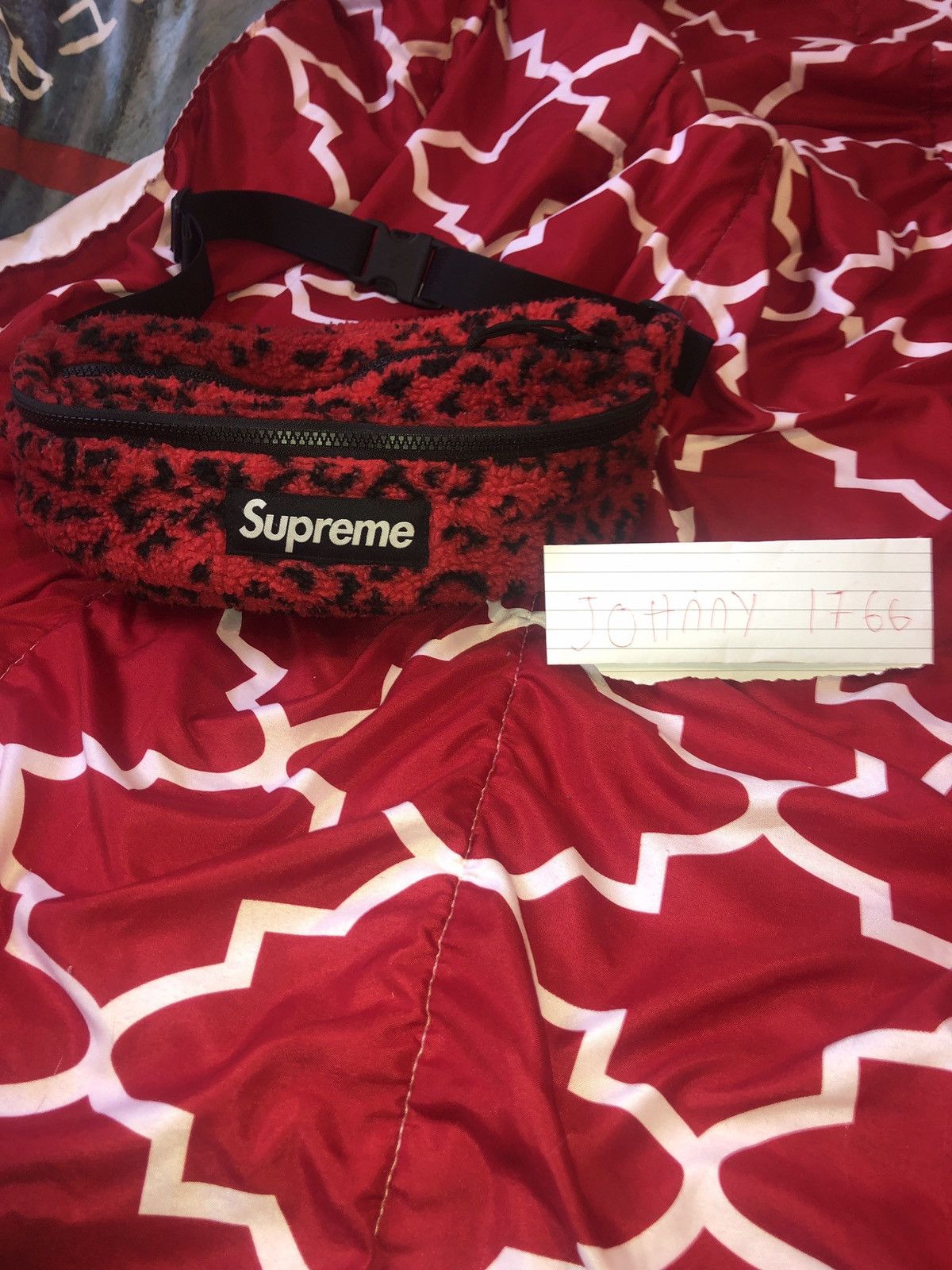 Supreme Leopard Waist-bag/ fanny on sale pack