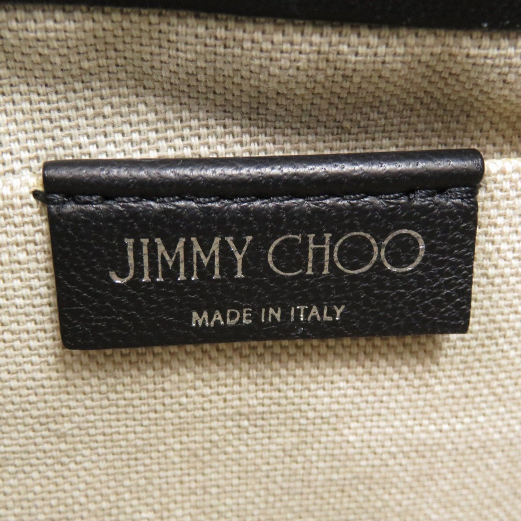 Jimmy Choo Jimmy Choo Star Studs JUNO S Drawstring Bag in Denim, Leather, Blue, and Black. 0944 JIMMY CHOO Size ONE SIZE - 8 Thumbnail