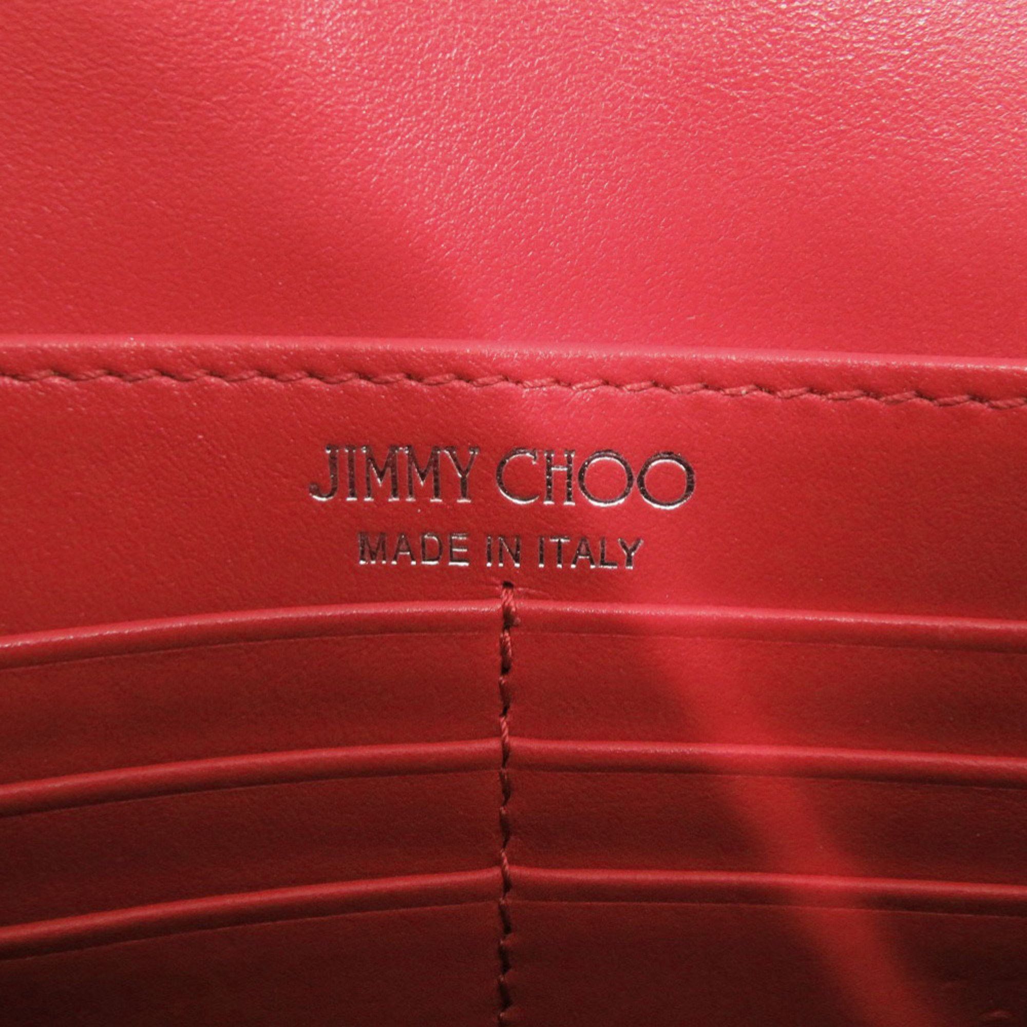 Jimmy Choo Jimmy Choo Varenne Studded Leather Red Chain Wallet Shoulder Bag (Red) 0812 JIMMY CHOO Size ONE SIZE - 8 Thumbnail