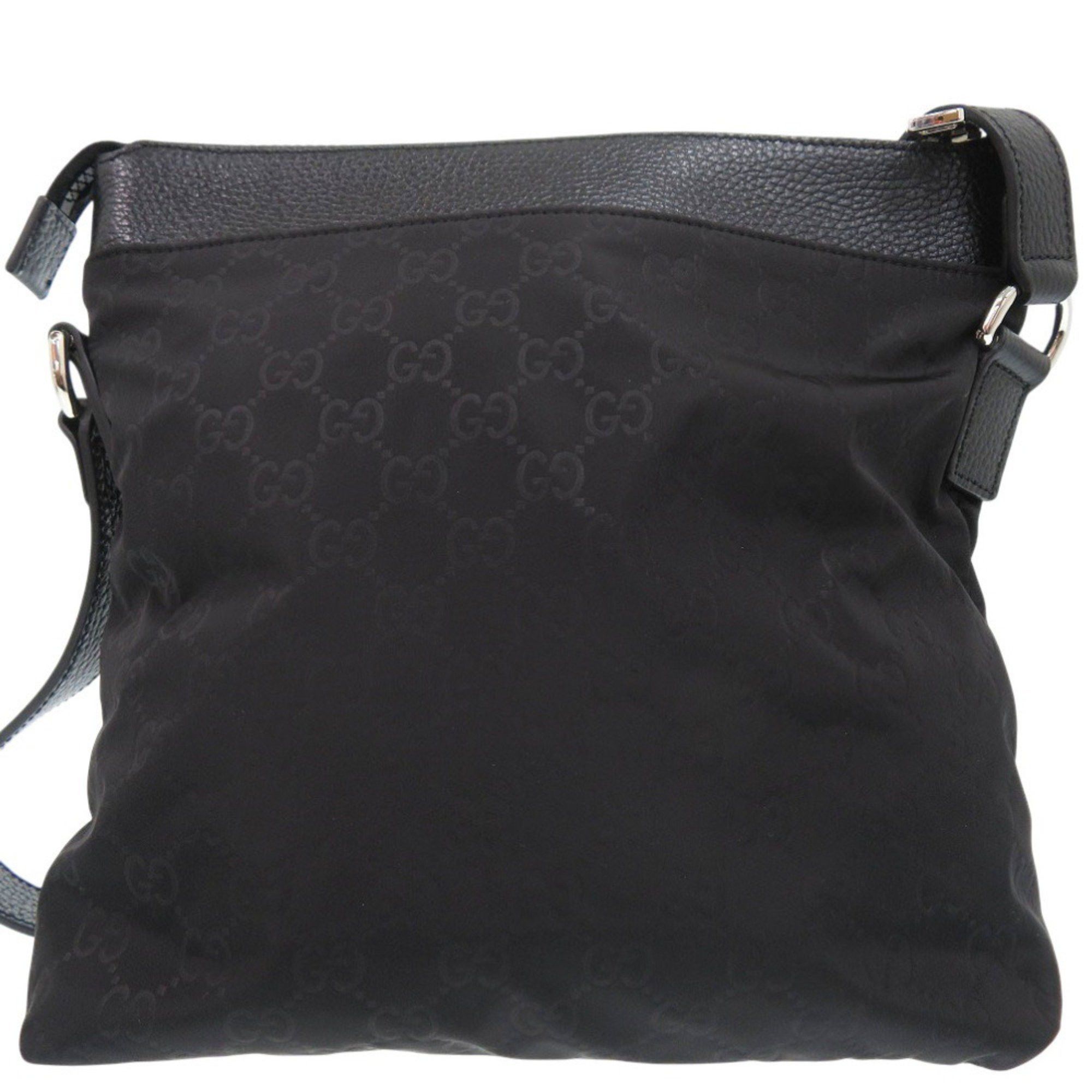 Gucci Gucci GG pattern Guccissima 510342 shoulder bag in leather and nylon, black, 1162 GUCCI Size ONE SIZE - 2 Thumbnail