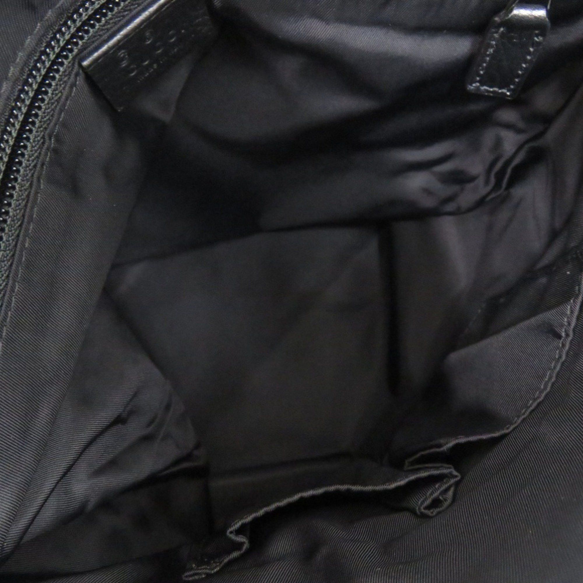 Gucci Gucci GG pattern Guccissima 510342 shoulder bag in leather and nylon, black, 1162 GUCCI Size ONE SIZE - 5 Thumbnail