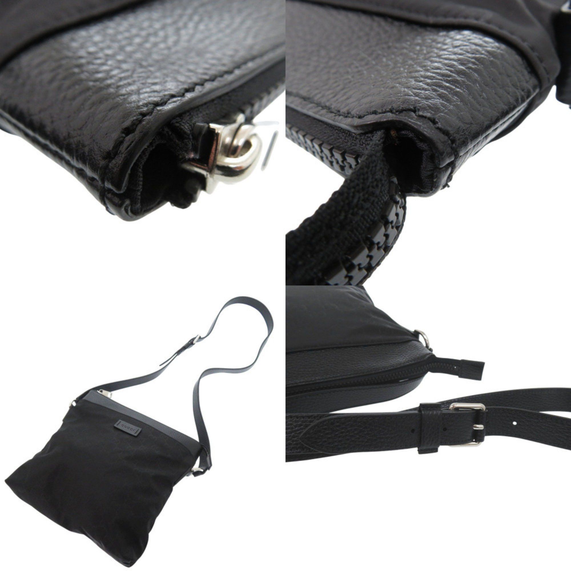 Gucci Gucci GG pattern Guccissima 510342 shoulder bag in leather and nylon, black, 1162 GUCCI Size ONE SIZE - 9 Thumbnail
