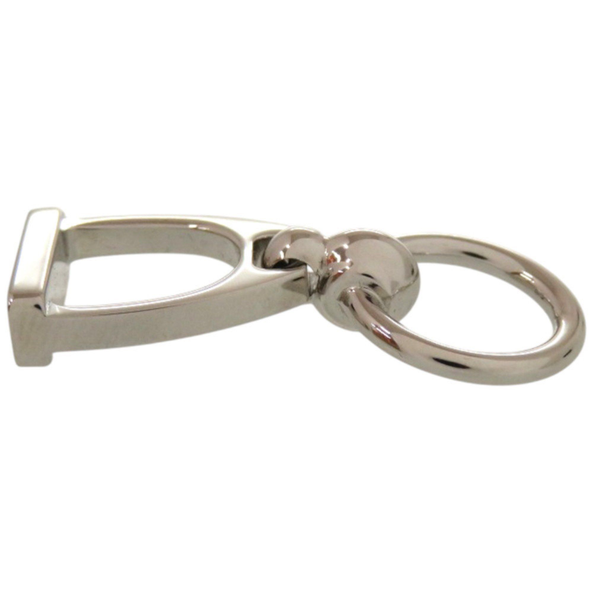 Hermes Unused Hermès Etrier scarf ring, metal, silver, 0576 HERMES Size ONE SIZE - 4 Thumbnail