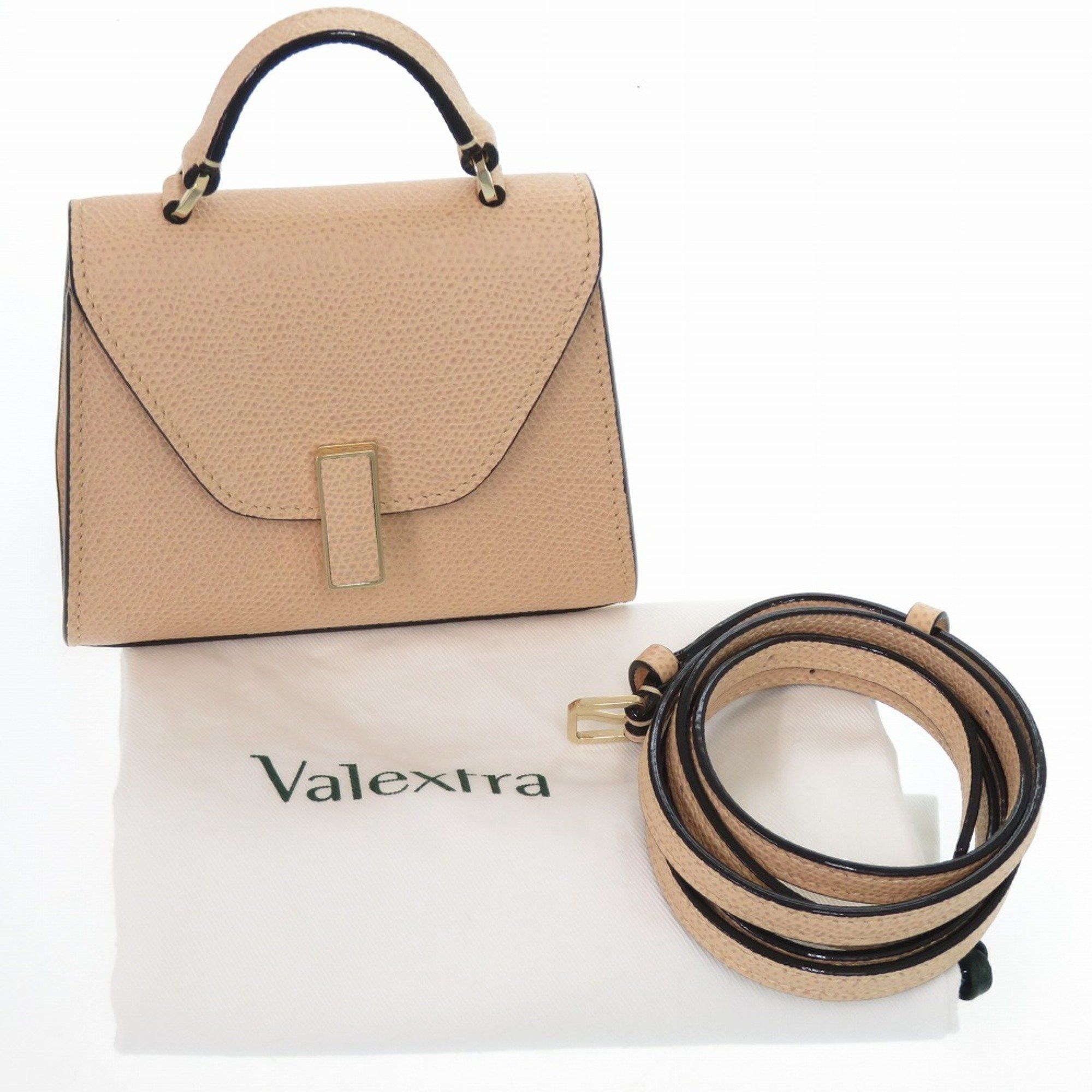 Valextra Like new Valextra Iside 2-Way Handbag N568741 in Calfskin CIPRIA Beige 0550 Size ONE SIZE - 2 Thumbnail