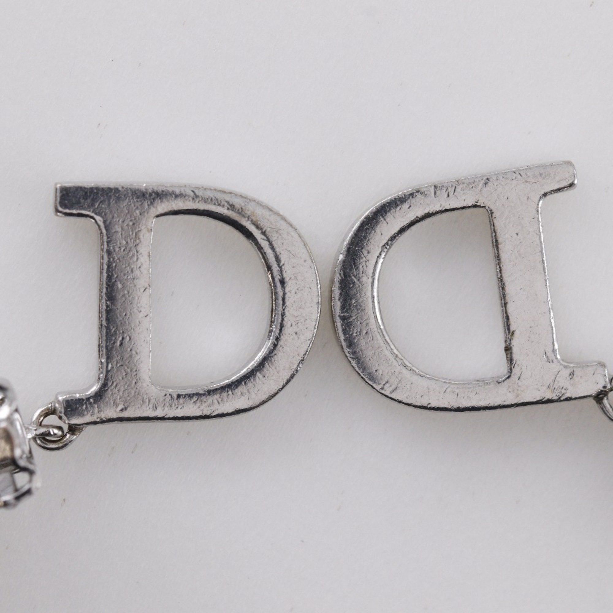 Dior Christian Dior CD logo earrings, silver, approximately 5.5g, logo, for women. Size ONE SIZE - 10 Thumbnail