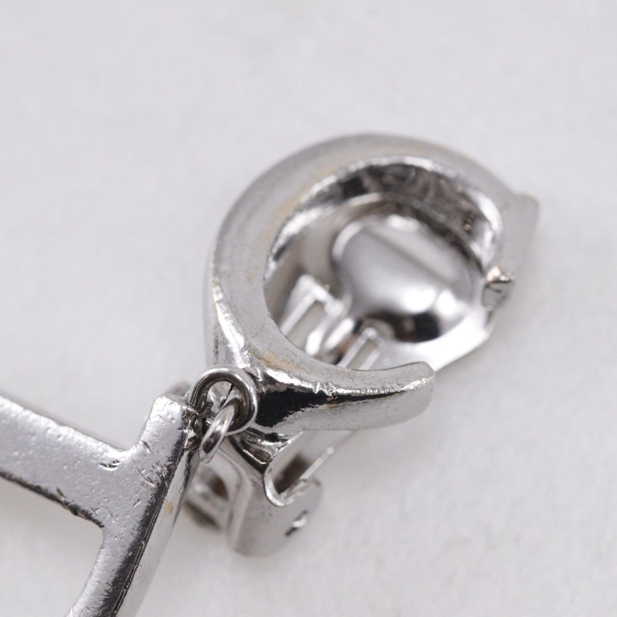 Dior Christian Dior CD logo earrings, silver, approximately 5.5g, logo, for women. Size ONE SIZE - 7 Thumbnail