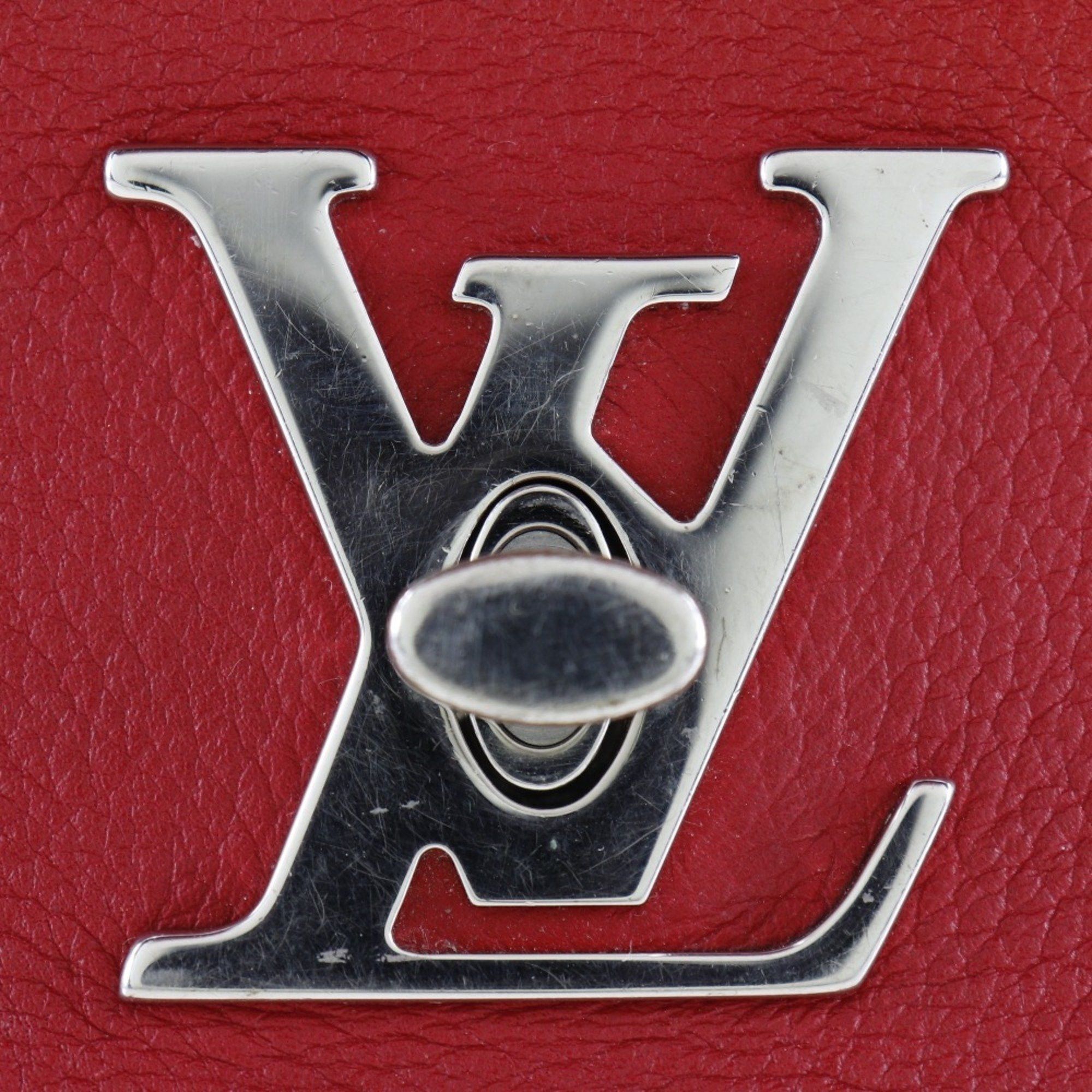 Louis Vuitton Louis Vuitton Rock Me BB Shoulder Bag, 2-Way, M51202, Calfskin Ruby, Made in France, 2017, Red, DU0197, Turnlock, BB, Women's Size ONE SIZE - 6 Thumbnail