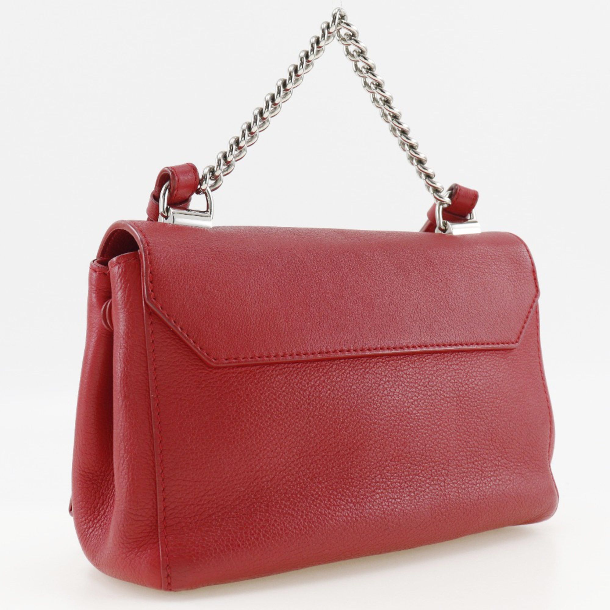 Louis Vuitton Louis Vuitton Rock Me BB Shoulder Bag, 2-Way, M51202, Calfskin Ruby, Made in France, 2017, Red, DU0197, Turnlock, BB, Women's Size ONE SIZE - 3 Thumbnail
